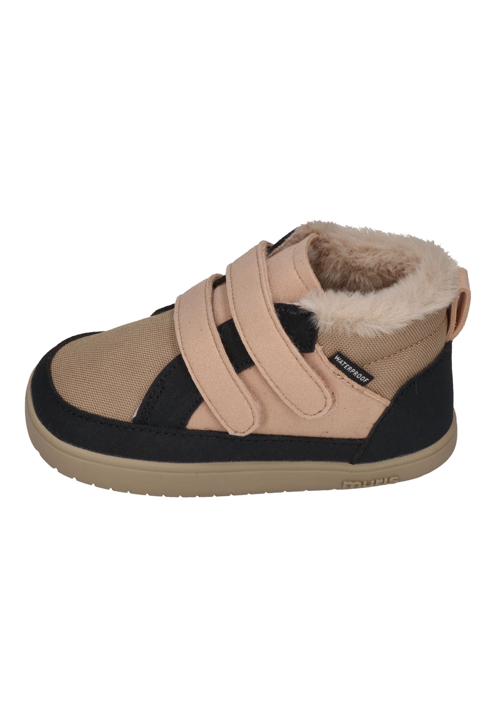 MURIS vegane, wasserdichte Barefoot Kinder Booties BALTIC MINI soft pink