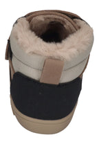 MURIS vegane, wasserdichte Barefoot Kinder Booties BALTIC MINI warm taupe