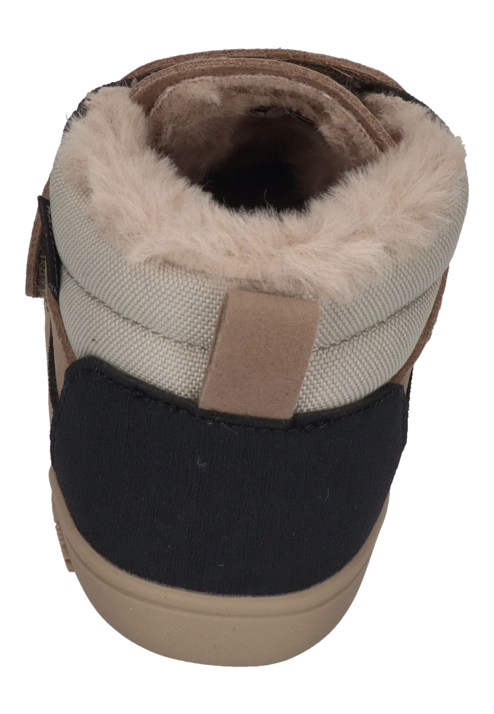 MURIS vegane, wasserdichte Barefoot Kinder Booties BALTIC MINI warm taupe