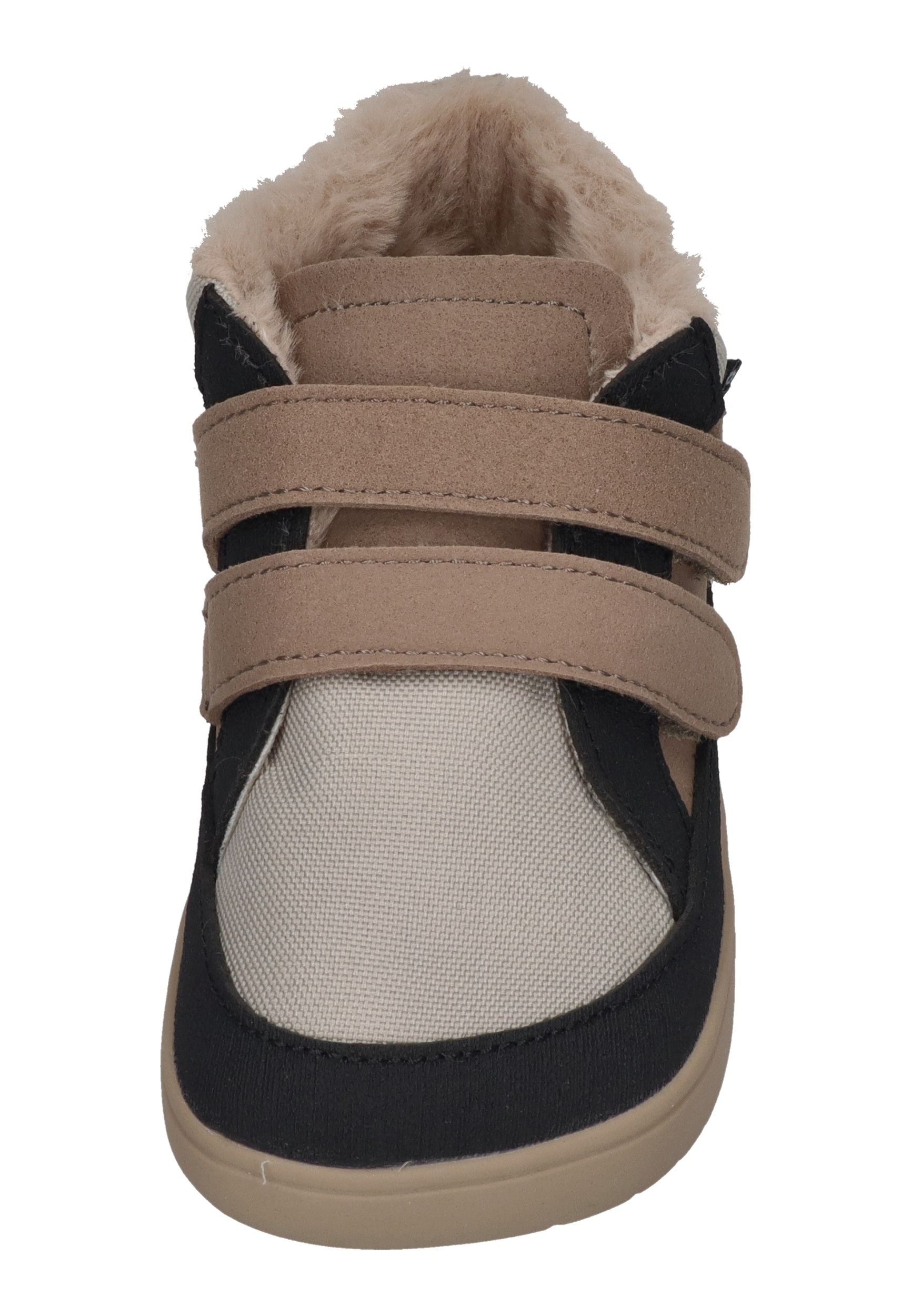 MURIS vegane, wasserdichte Barefoot Kinder Booties BALTIC MINI warm taupe