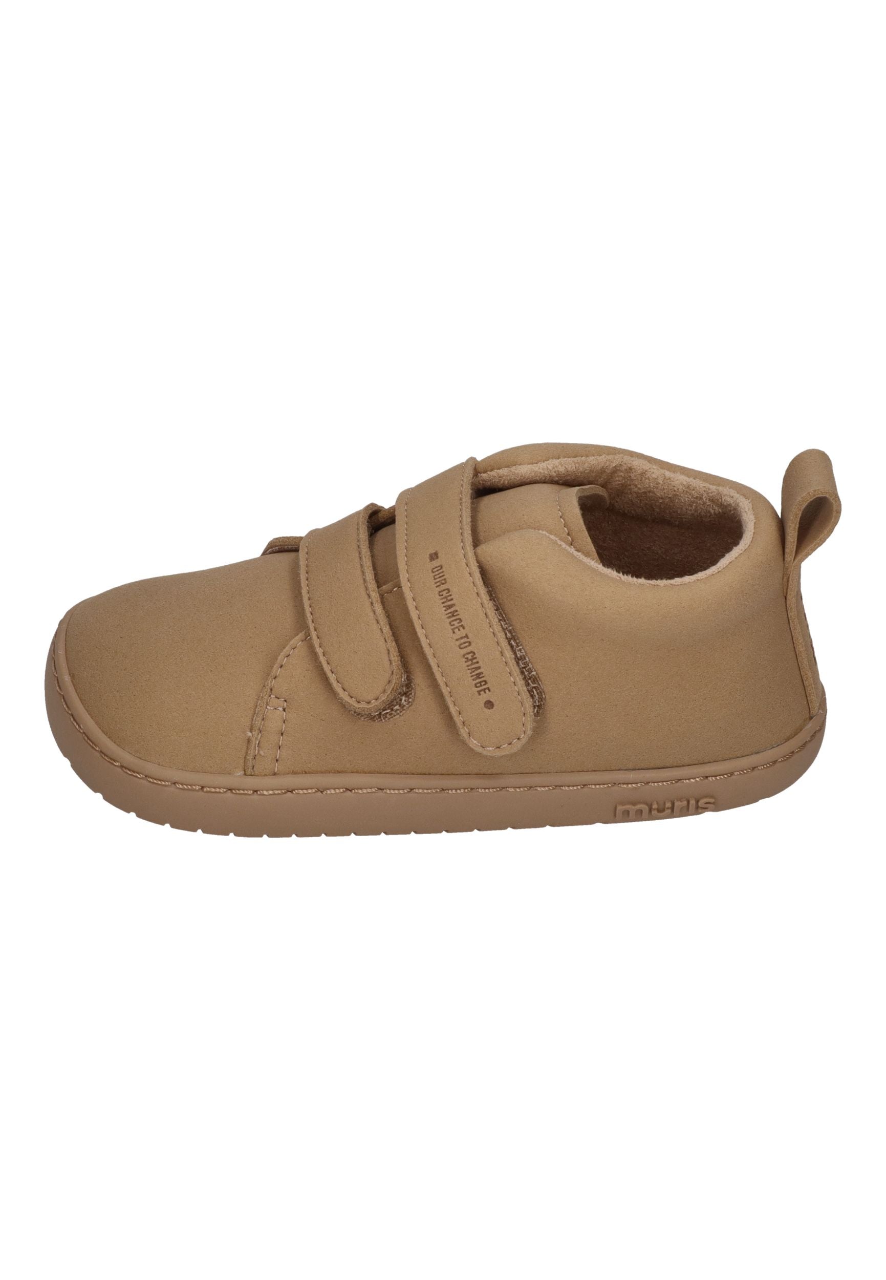 MURIS vegane Barefoot Kinder Sneakers OSLO Mini - tan brown