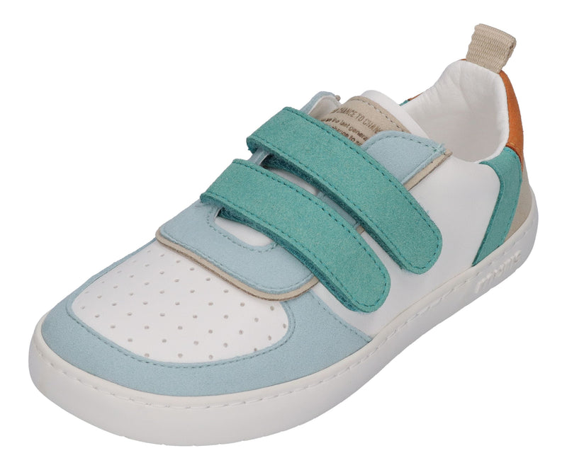 MURIS vegane Barefoot Kinder Sneakers PETRA Junior - turquoise blue