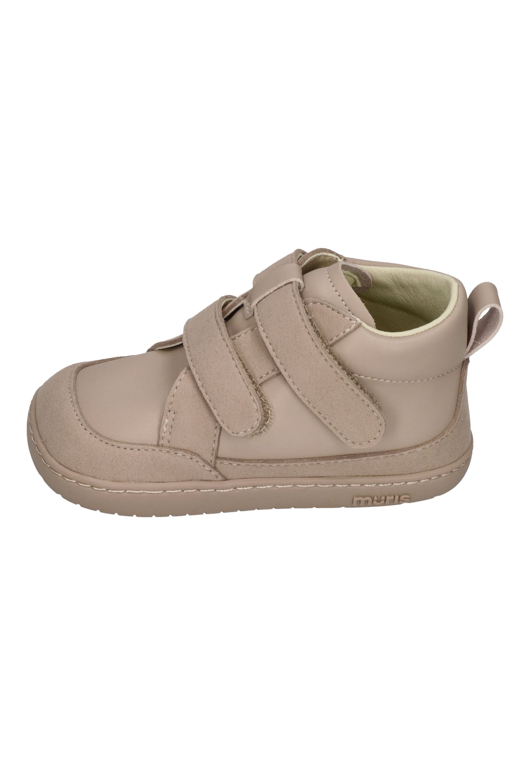 MURIS vegane Barefoot Kinder Sneakers SINTRA Mini - taupe