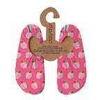 SLIPSTOP Kinder Hausschuhe Badeschuhe Mabel Apfel pink
