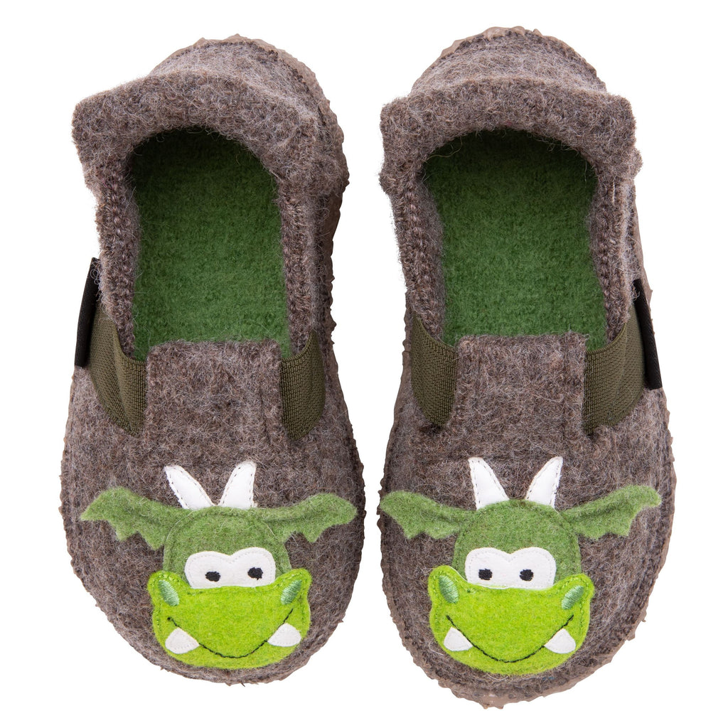 NANGA Kinderschuhe - Hausschuhe MAGIC DRAGON - braun-6