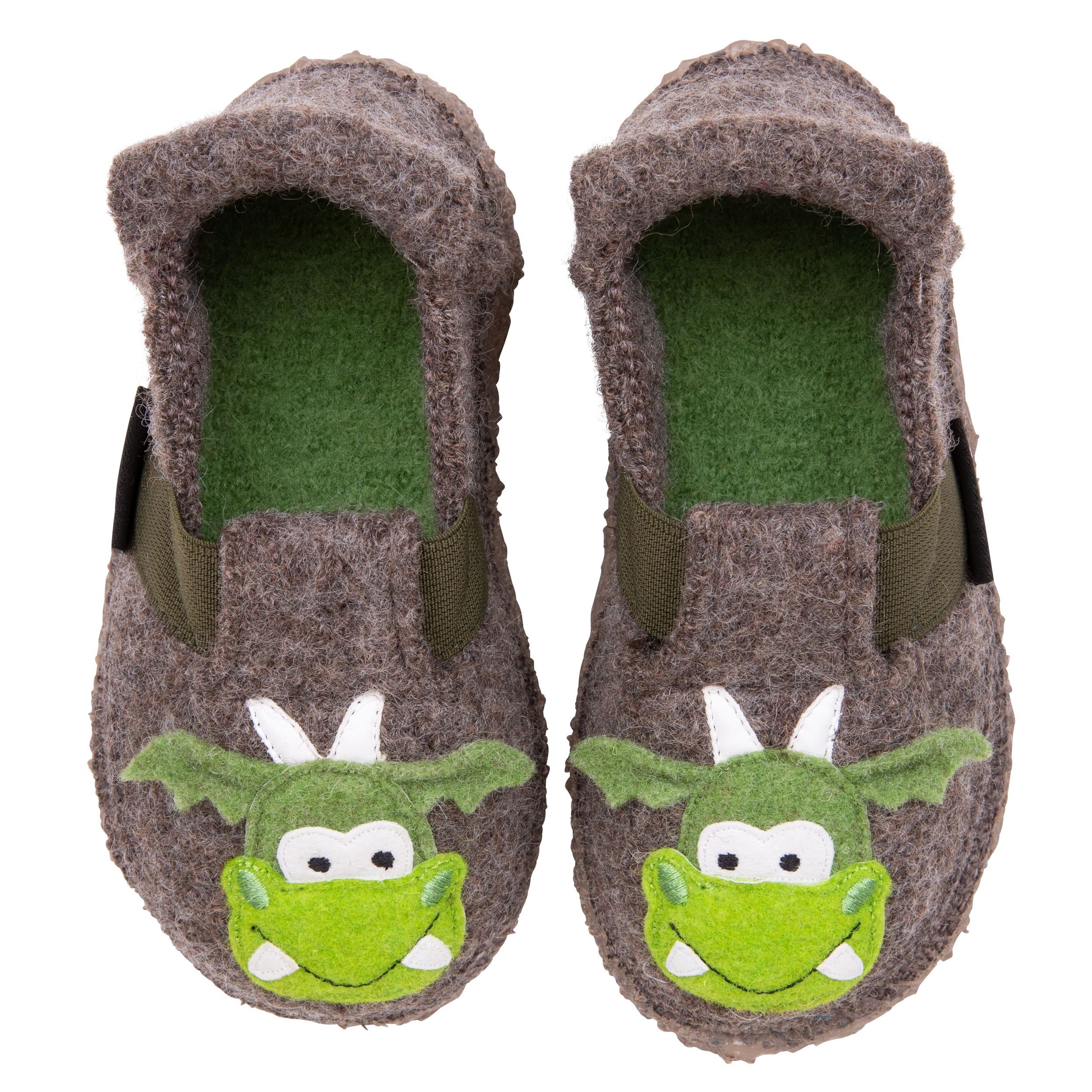 NANGA Kinderschuhe - Hausschuhe MAGIC DRAGON - braun-6