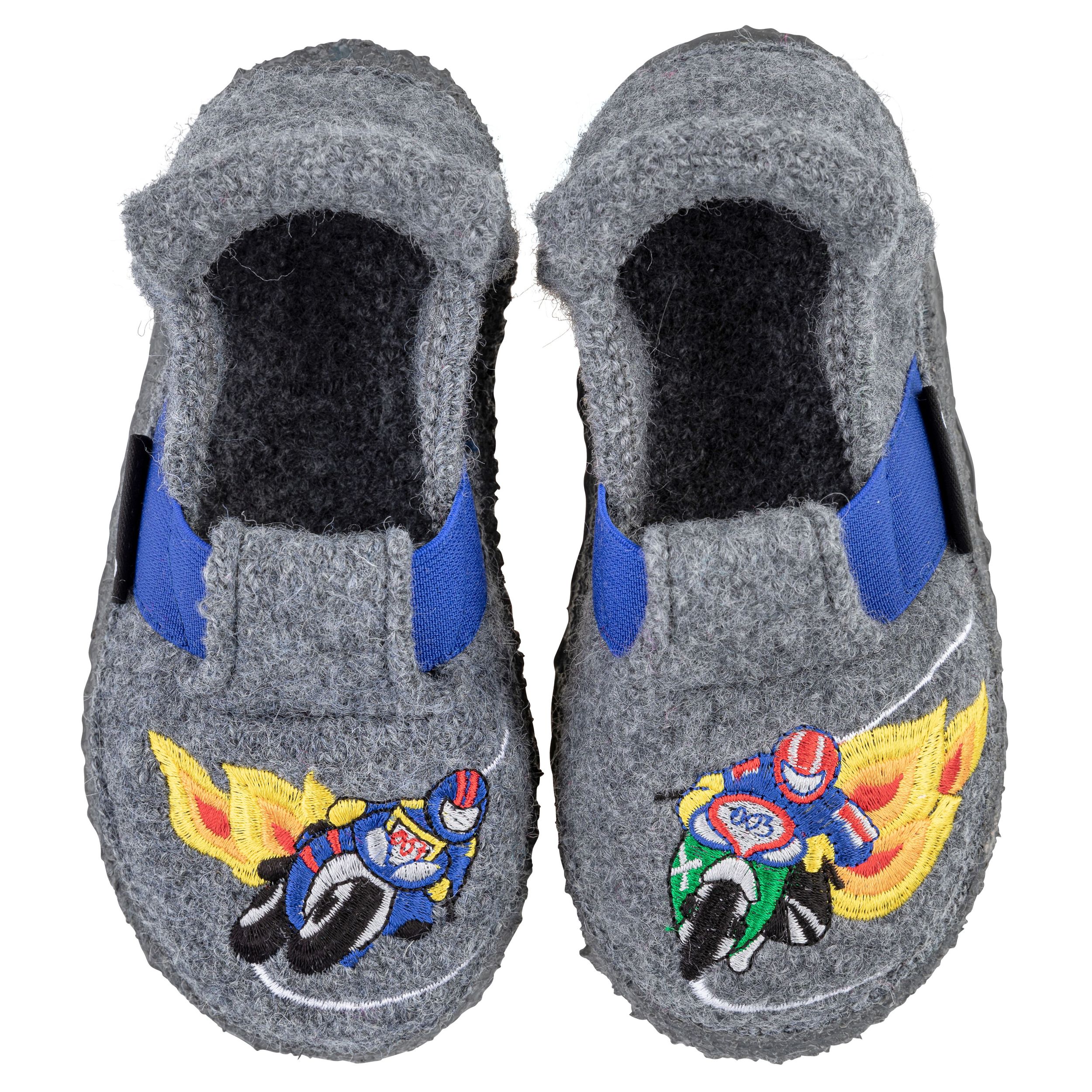 NANGA Kinderschuhe - Hausschuhe MOTO - grau-6