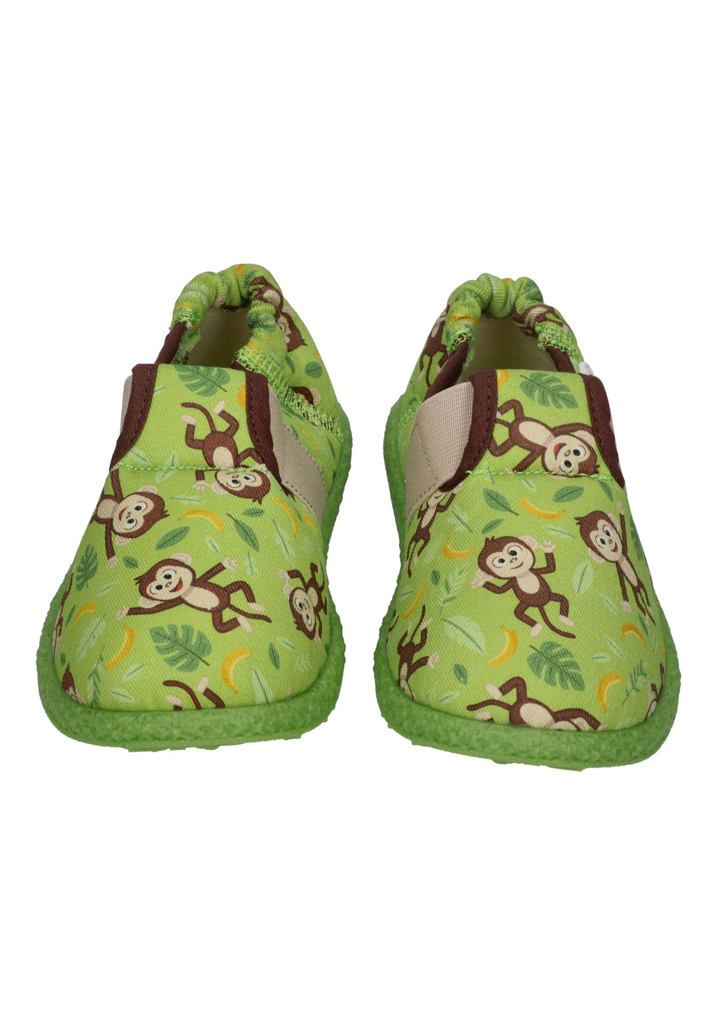 NANGA Kinder Hausschuhe AFFENBANDE 2.0 grün
