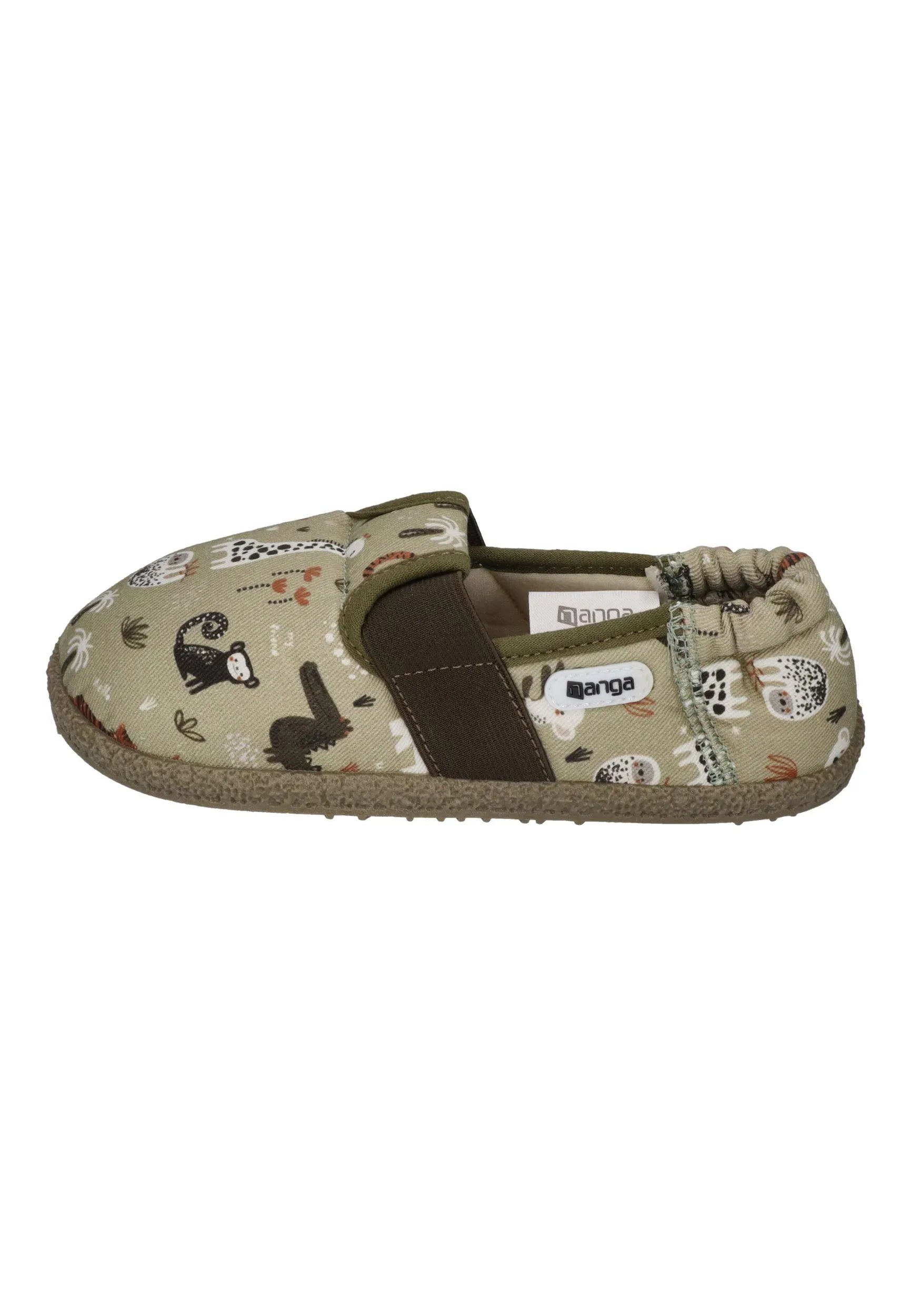 NANGA Kinder Hausschuhe AFRIKA 2.0 grün - Shoedeal