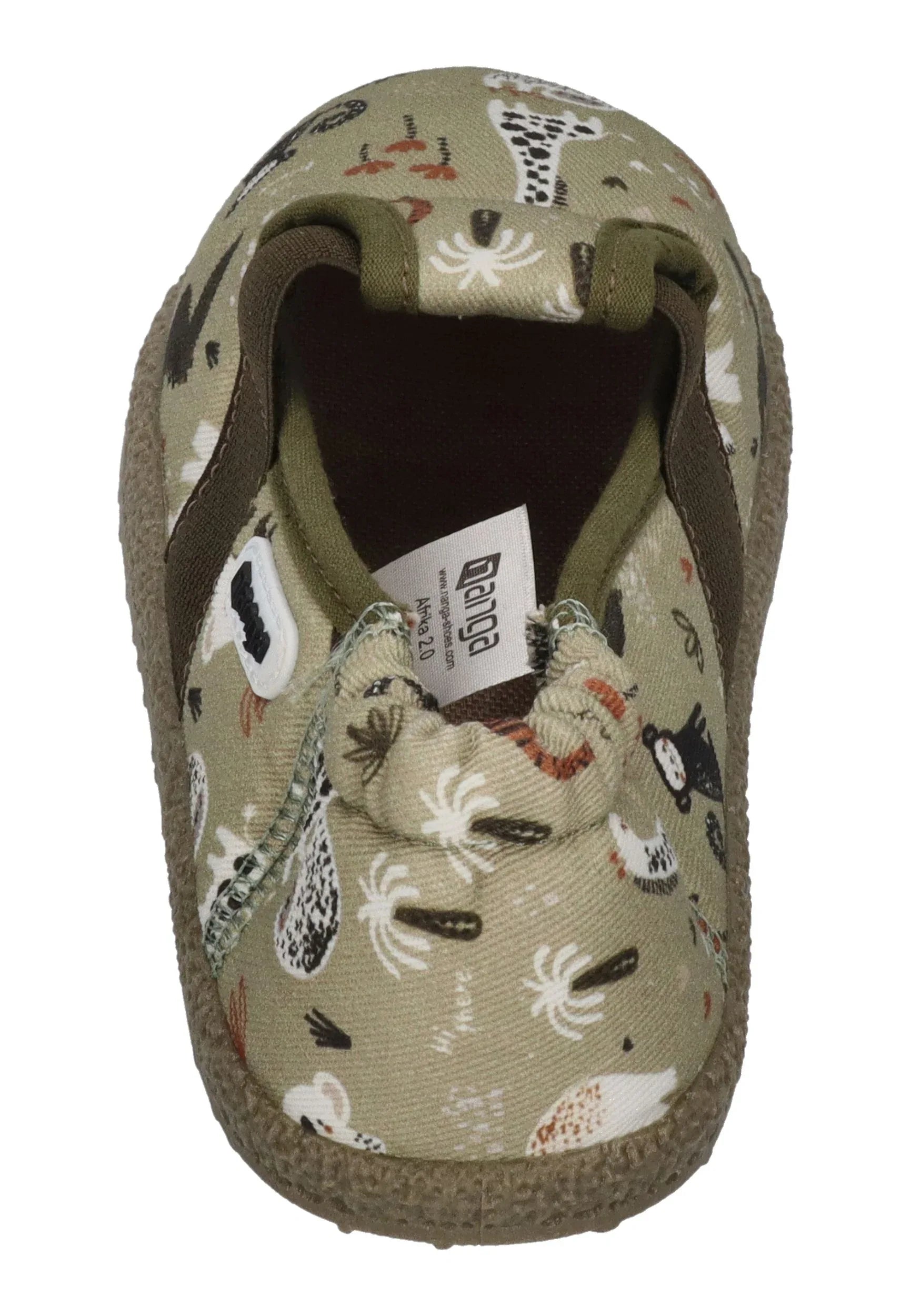 NANGA Kinder Hausschuhe AFRIKA 2.0 grün - Shoedeal