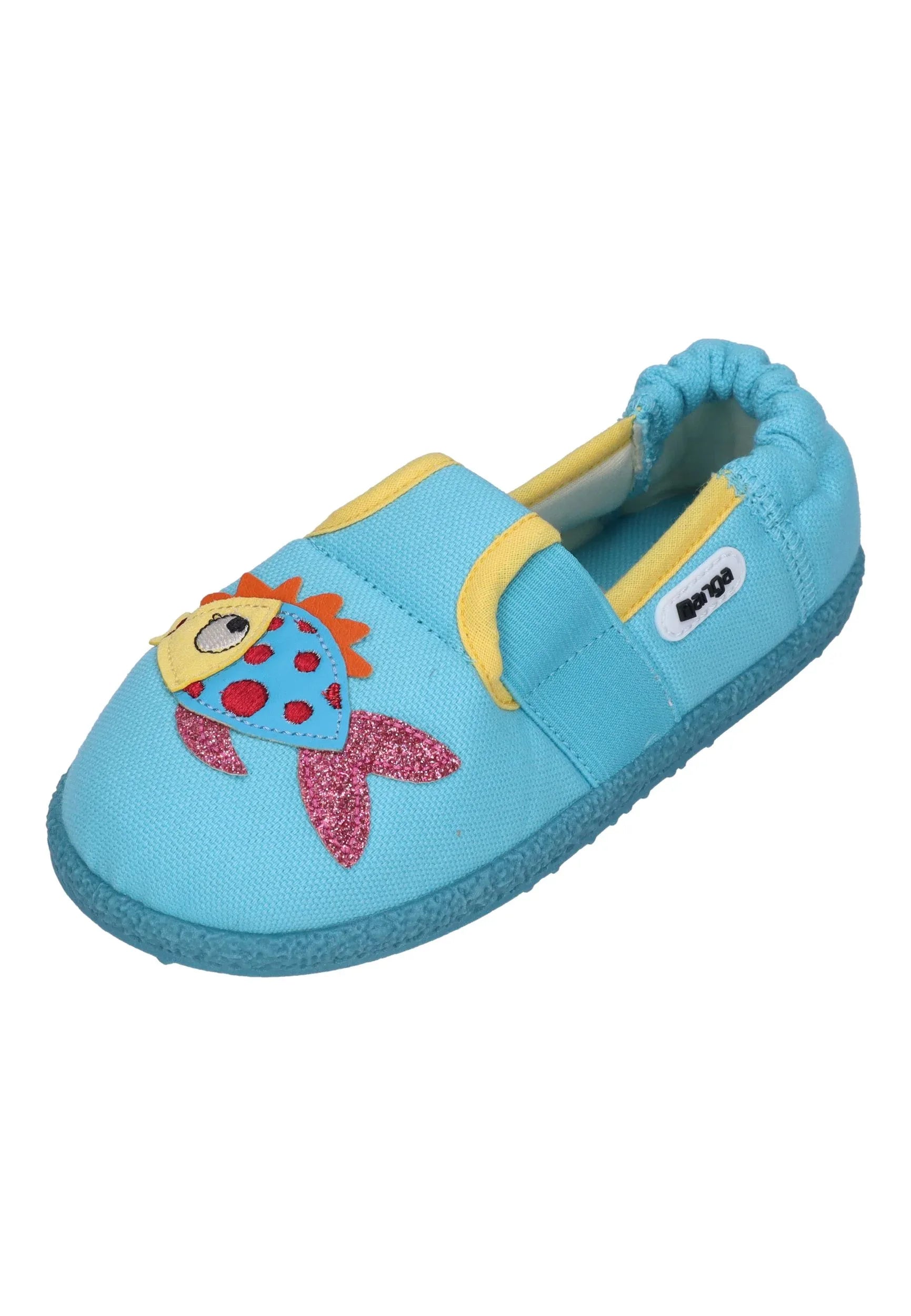 NANGA Kinder Hausschuhe GOLDFISCHI 2.0 türkis - Shoedeal