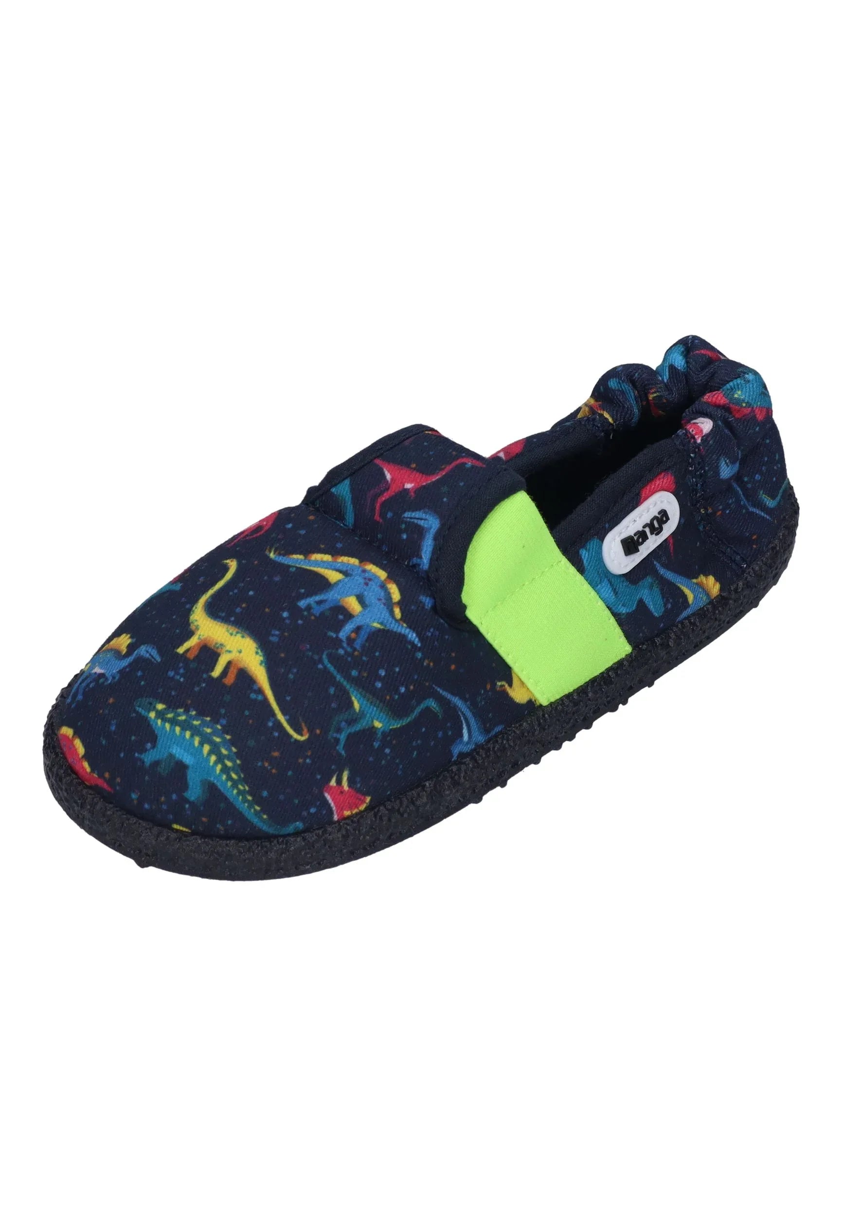 NANGA Kinder Hausschuhe KLEINE SAURIER 2.0 dunkelblau - Shoedeal