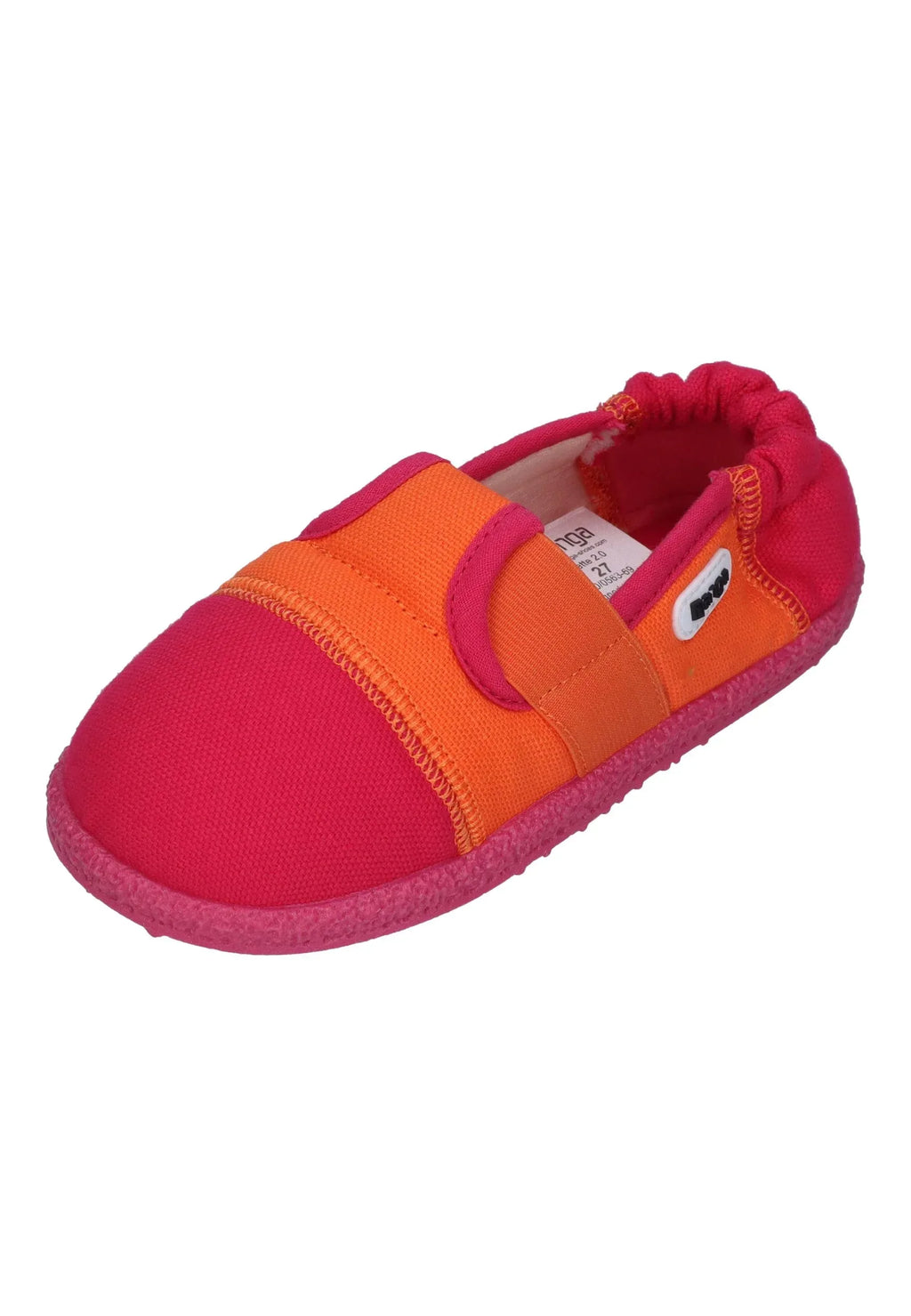 NANGA Kinder Hausschuhe KLETTE 2.0 pink orange