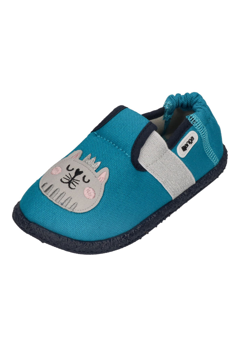 NANGA Kinder Hausschuhe MIEZEKATZE 2.0 türkis