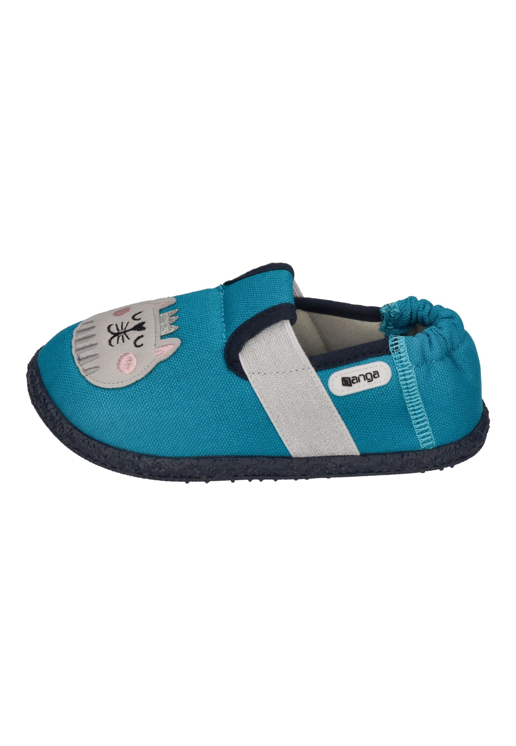 NANGA Kinder Hausschuhe MIEZEKATZE 2.0 türkis