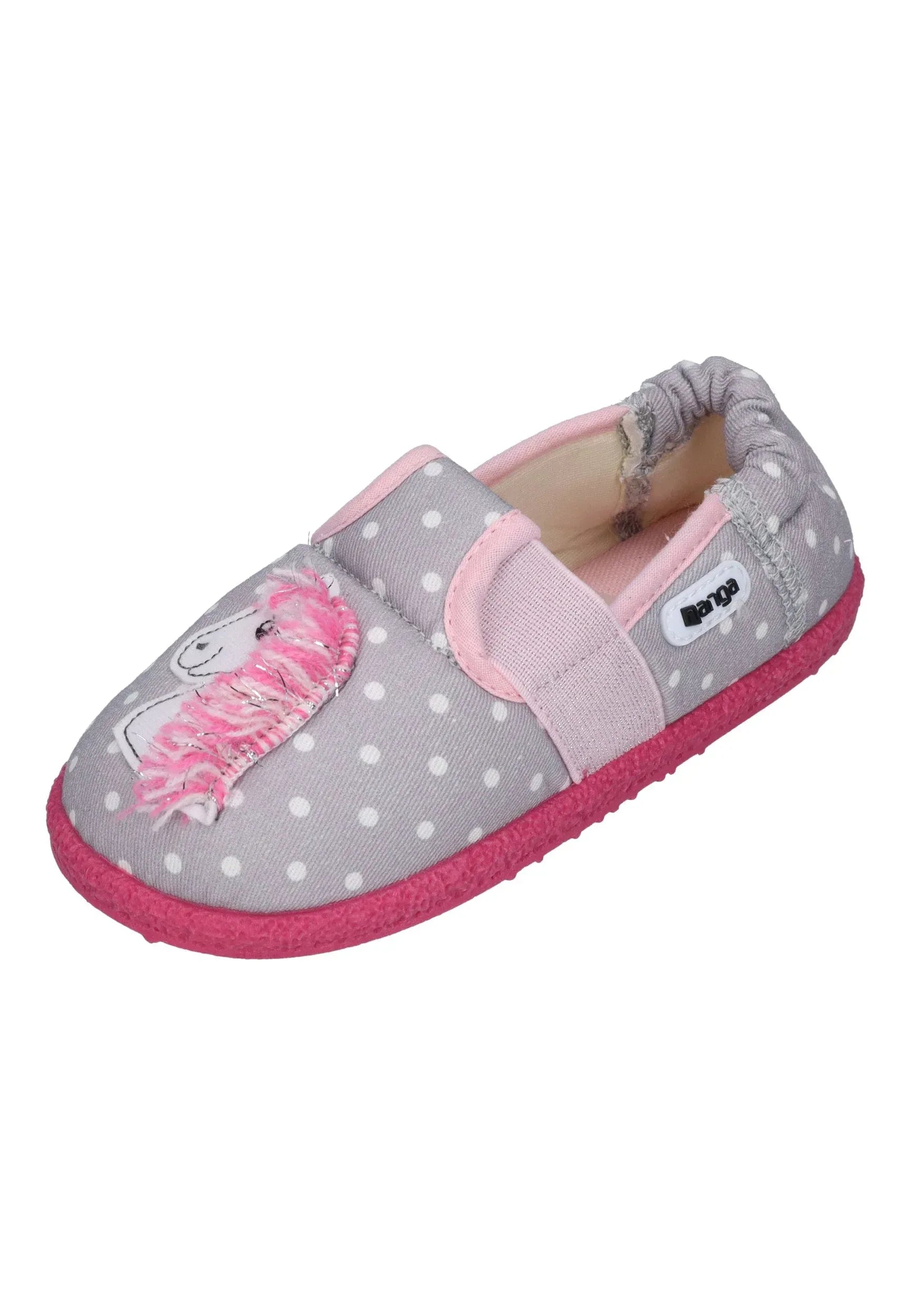 NANGA Kinder Hausschuhe PFERDCHEN 2.0 grau