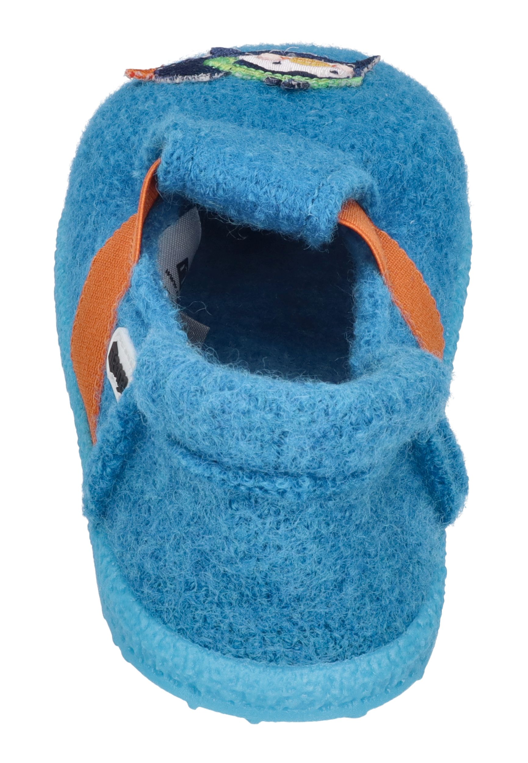 NANGA Kinder Hausschuhe Schurwolle FUNNY PINGU 2.0 türkis