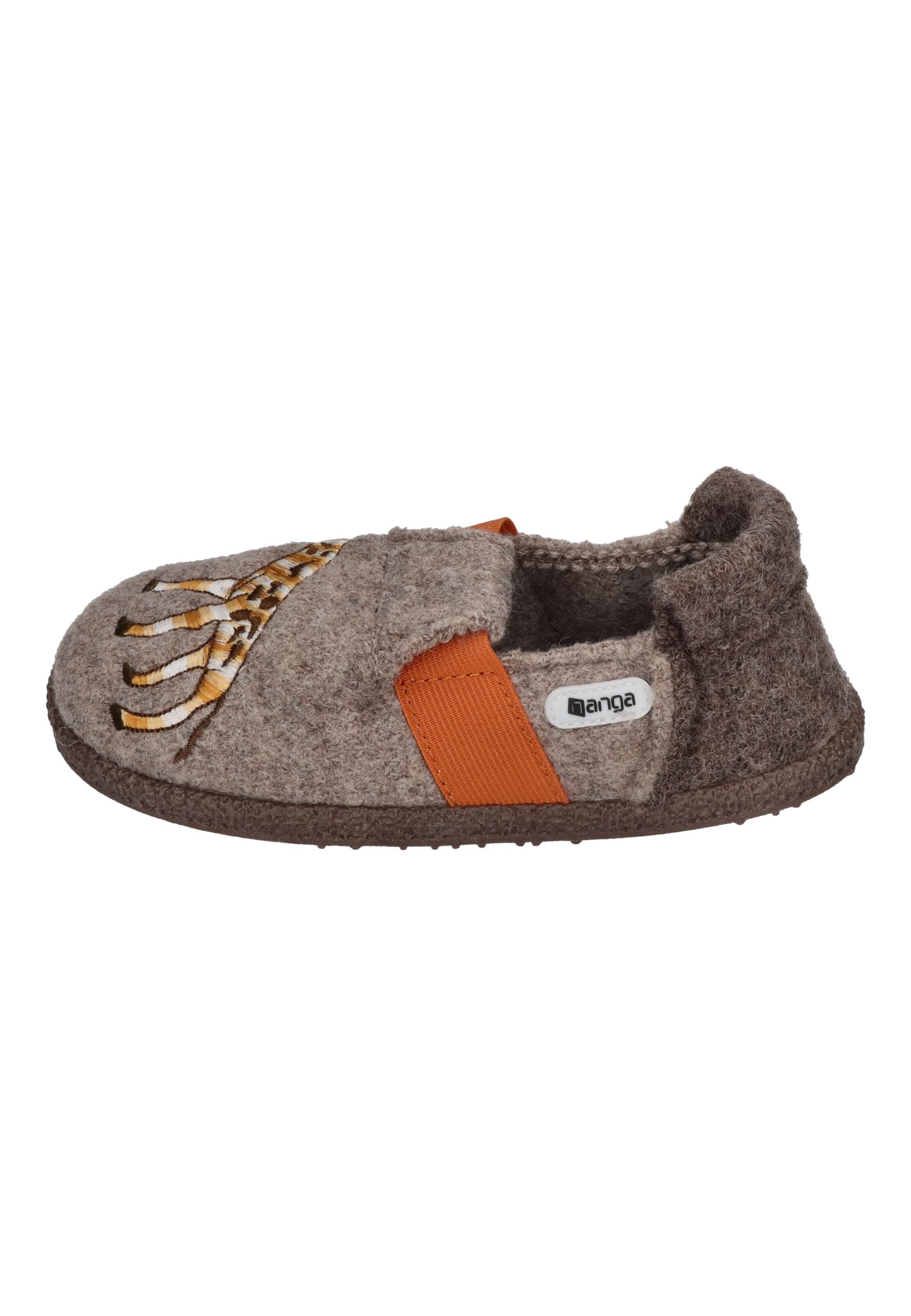 NANGA Kinder Hausschuhe Schurwolle LAZY GIRAF 2.0 natur