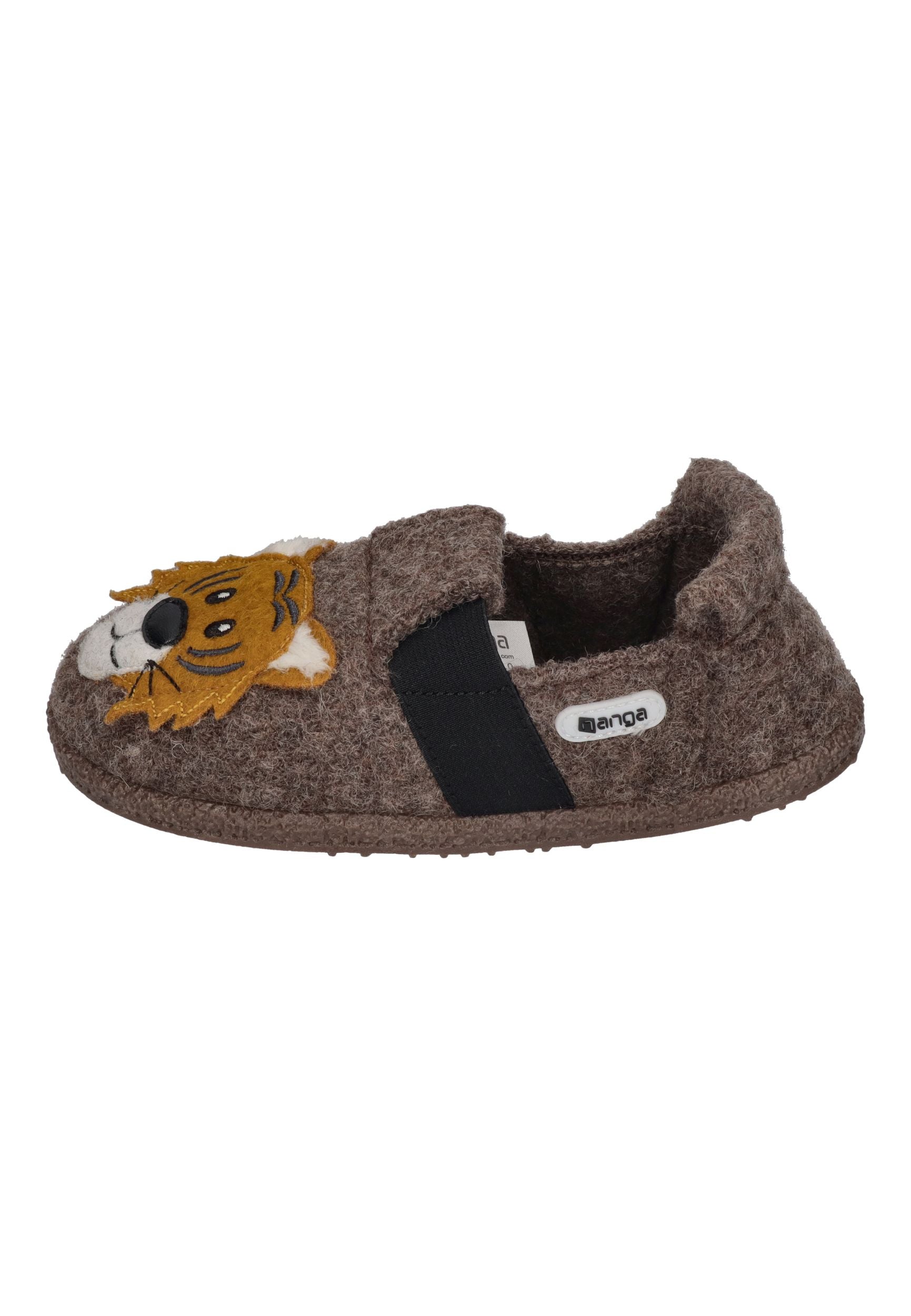 NANGA Kinder Hausschuhe Schurwolle ROAR TIGER 2.0 braun