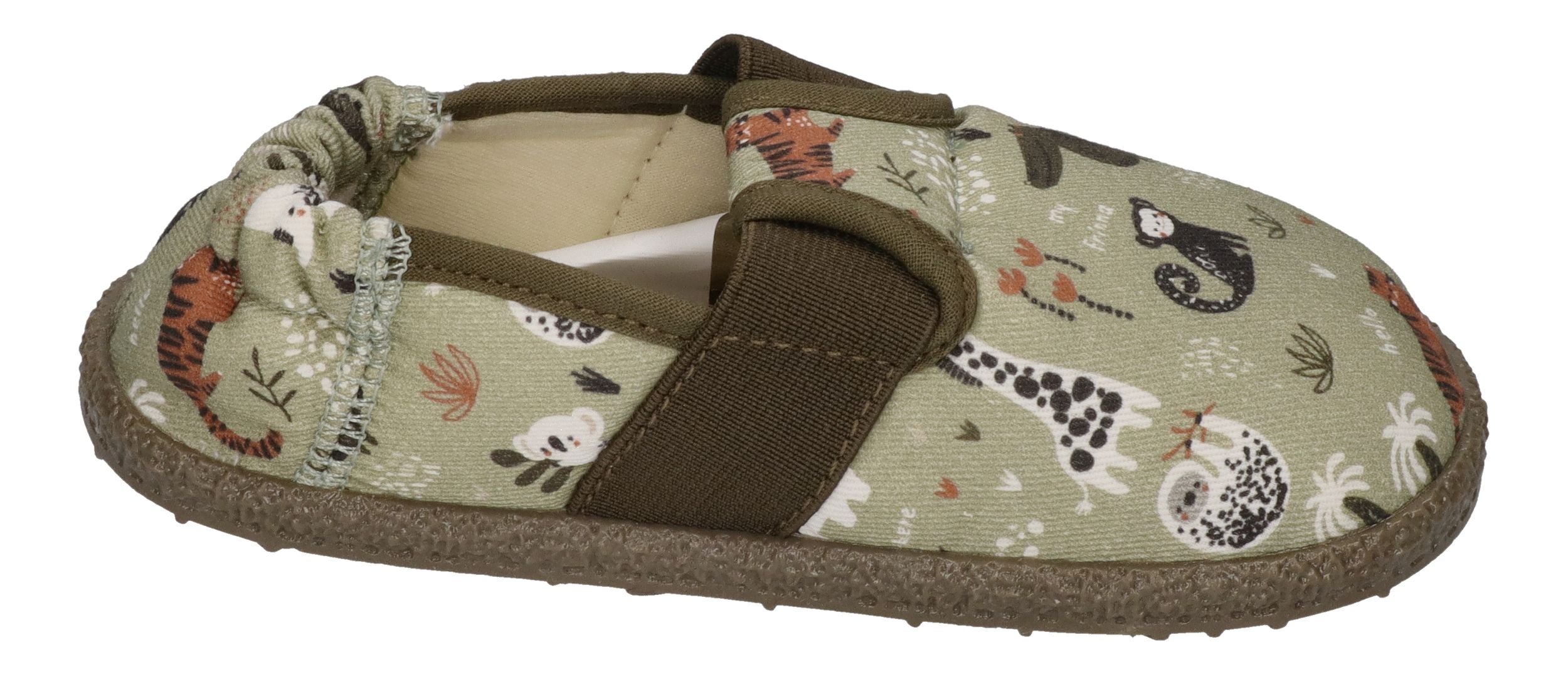 NANGA Kinderschuhe - Hausschuhe AFRIKA 2.0 grün