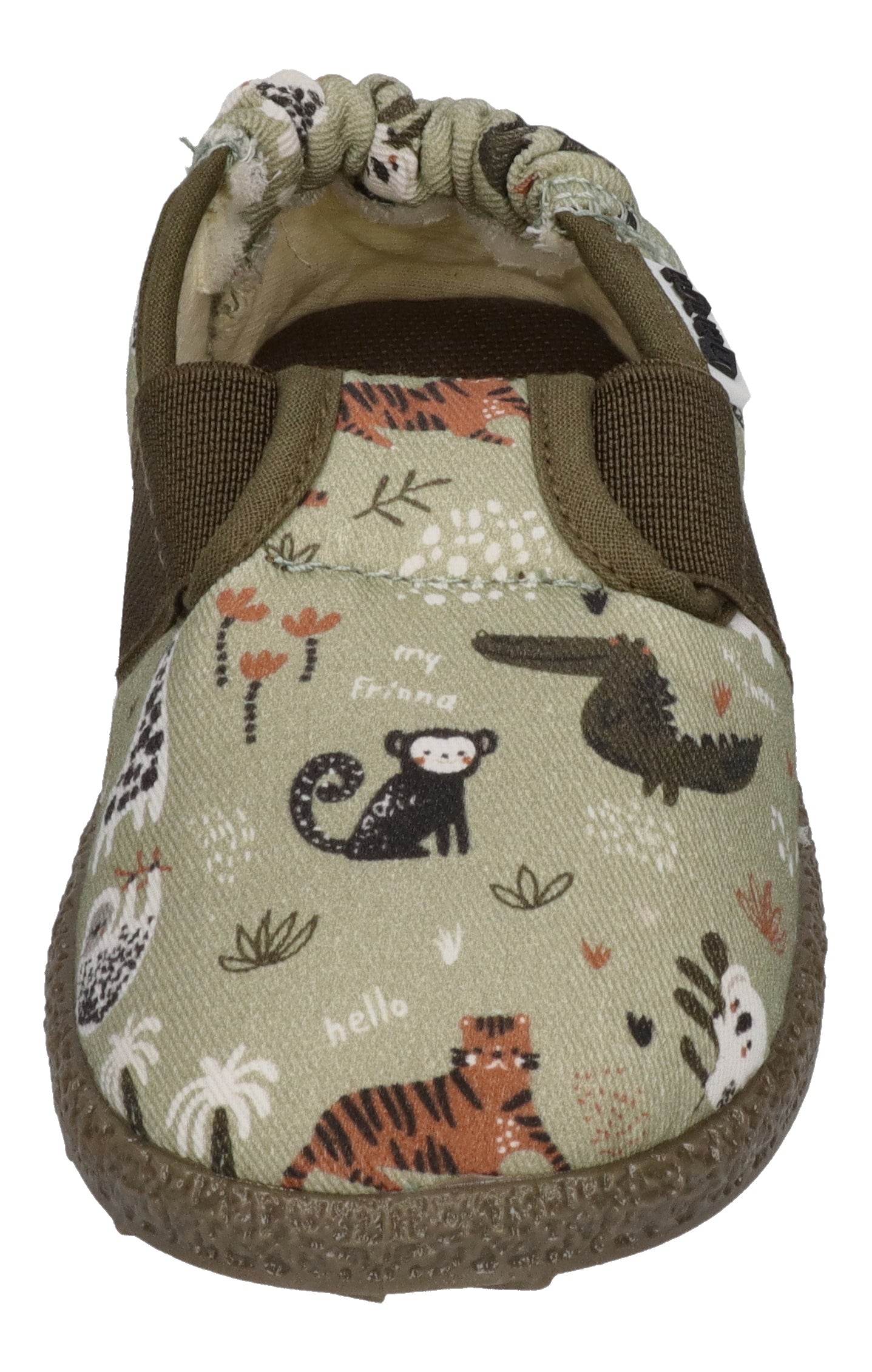 NANGA Kinderschuhe - Hausschuhe AFRIKA 2.0 grün