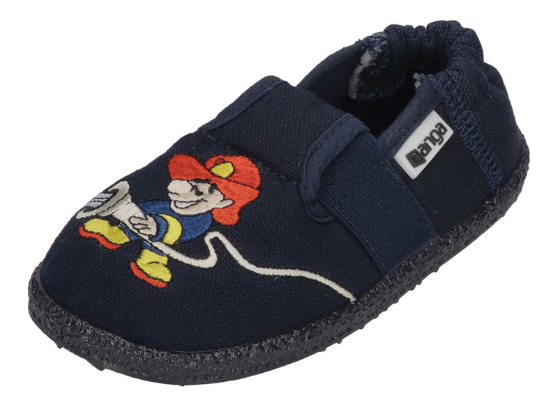 NANGA Kinderschuhe - Hausschuhe FEUERWEHR 2.0 dunkelblau