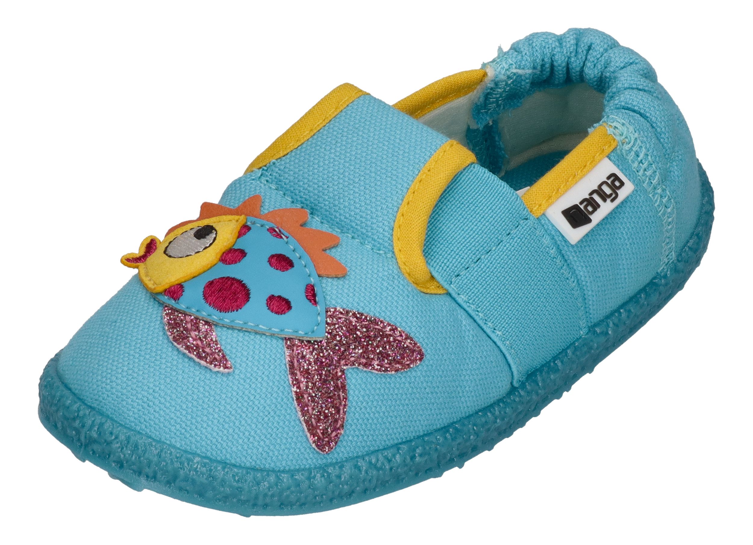 NANGA Kinderschuhe - Hausschuhe GOLDFISCHI 2.0 türkis
