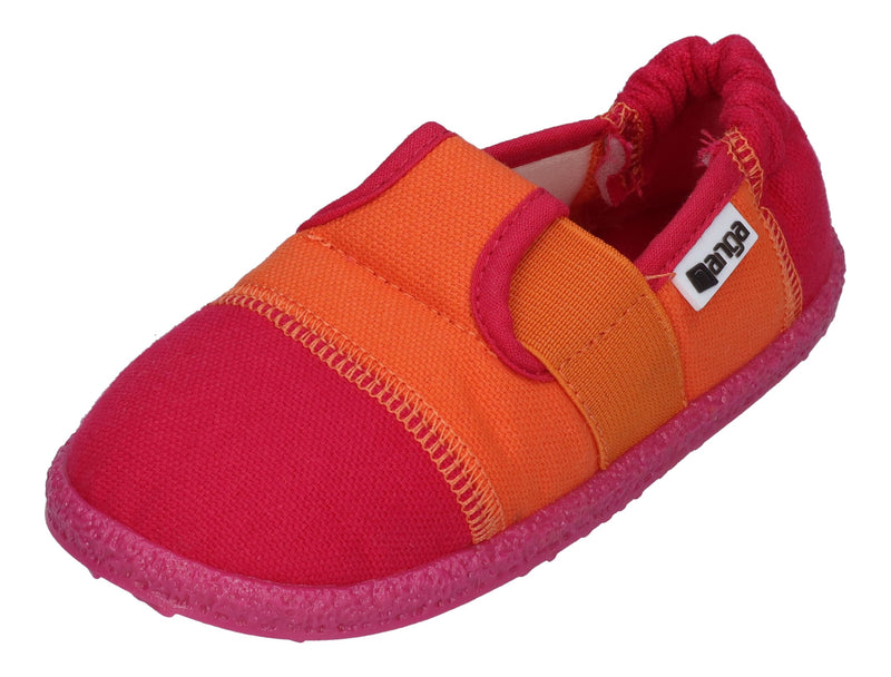 NANGA Kinderschuhe - Hausschuhe KLETTE 2.0 pink orange