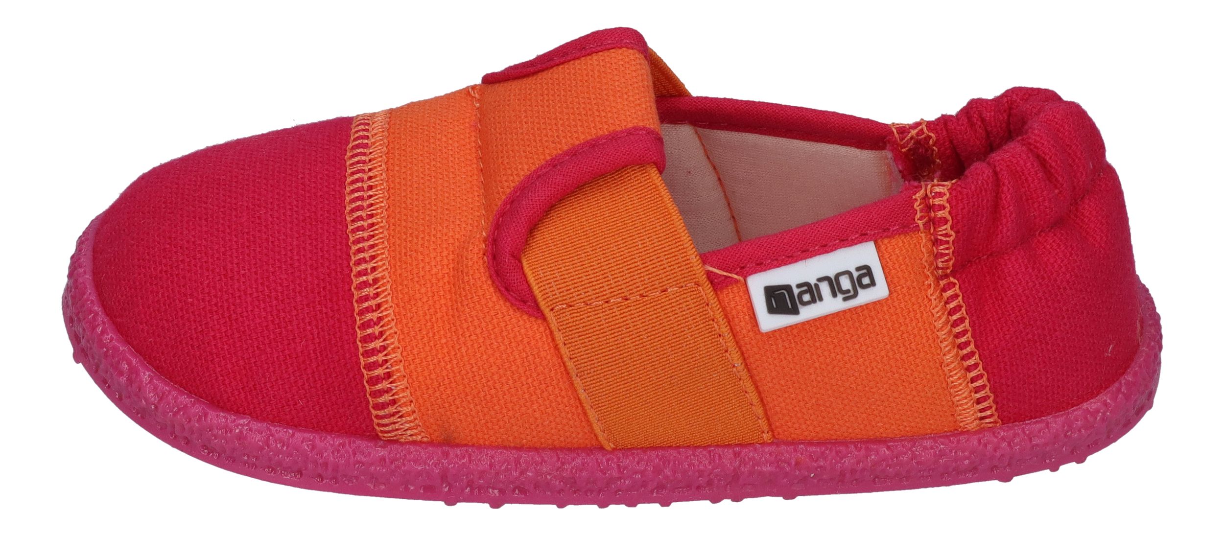 NANGA Kinderschuhe - Hausschuhe KLETTE 2.0 pink orange