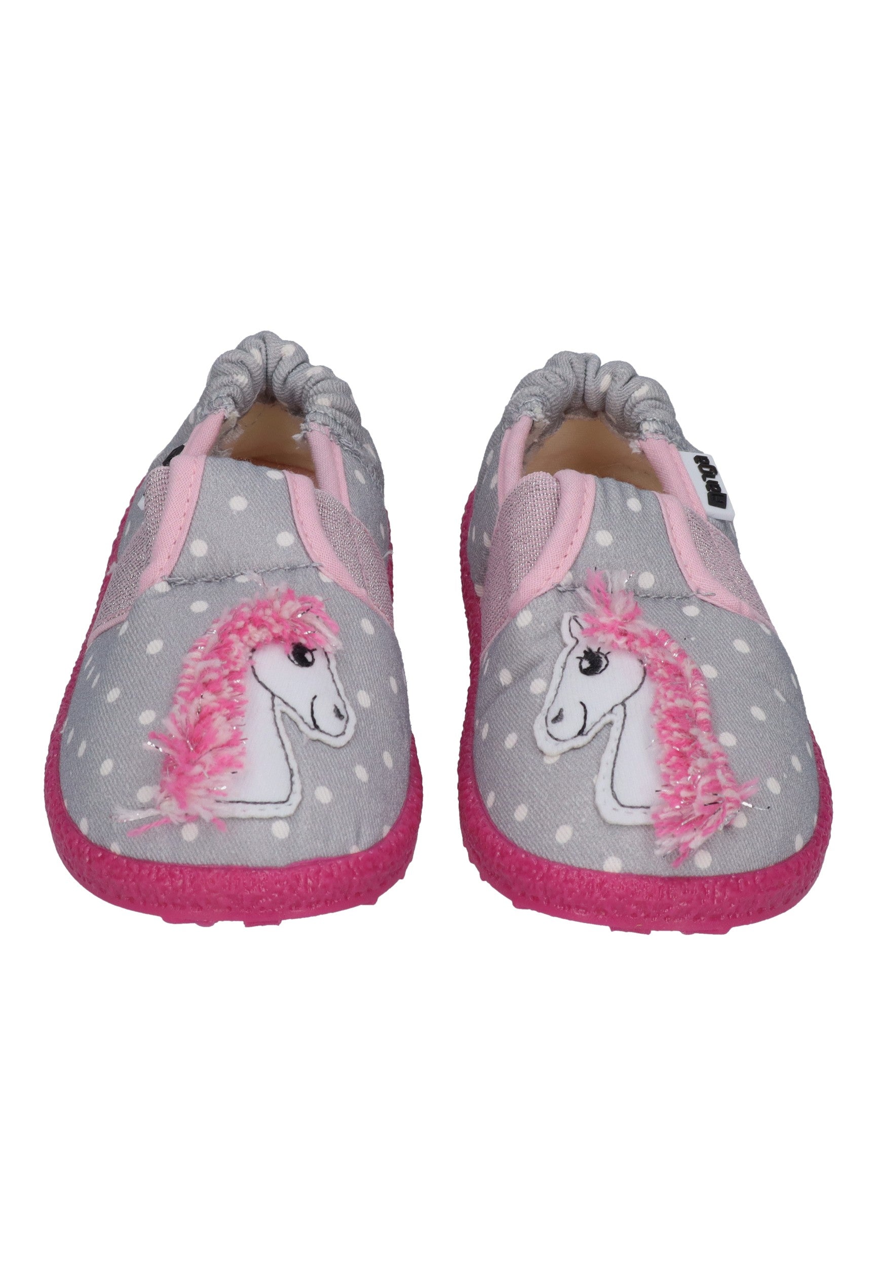 NANGA Kinderschuhe - Hausschuhe PFERDCHEN 2.0 grau