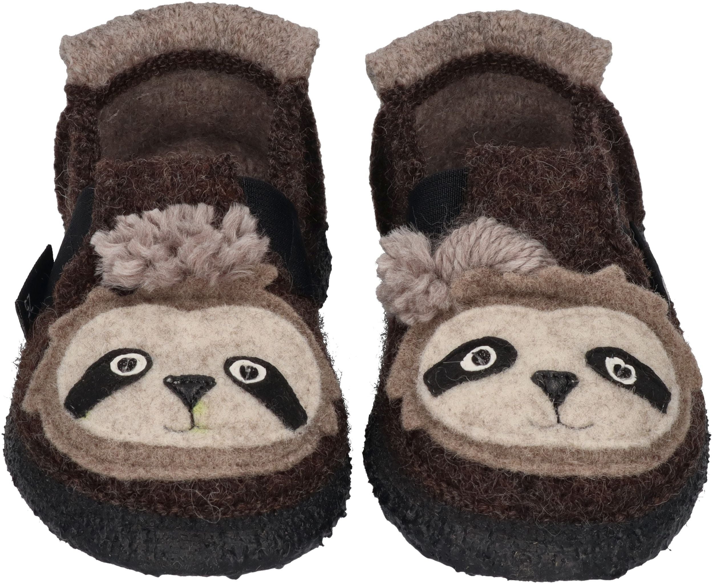 NANGA Kinderschuhe - Hausschuhe SHAGGY SLOTH - braun 80