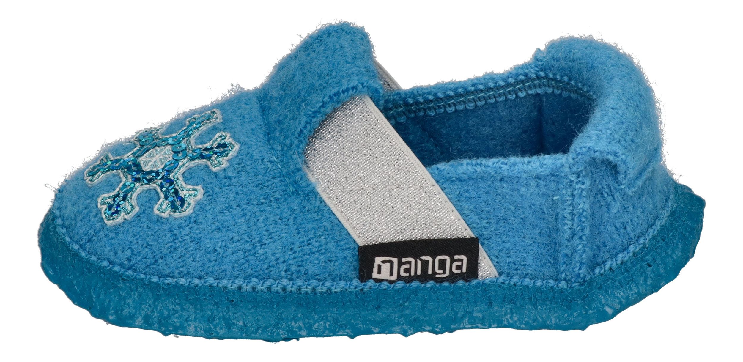 NANGA Kinderschuhe - Hausschuhe SNOWFLAKE - türkis
