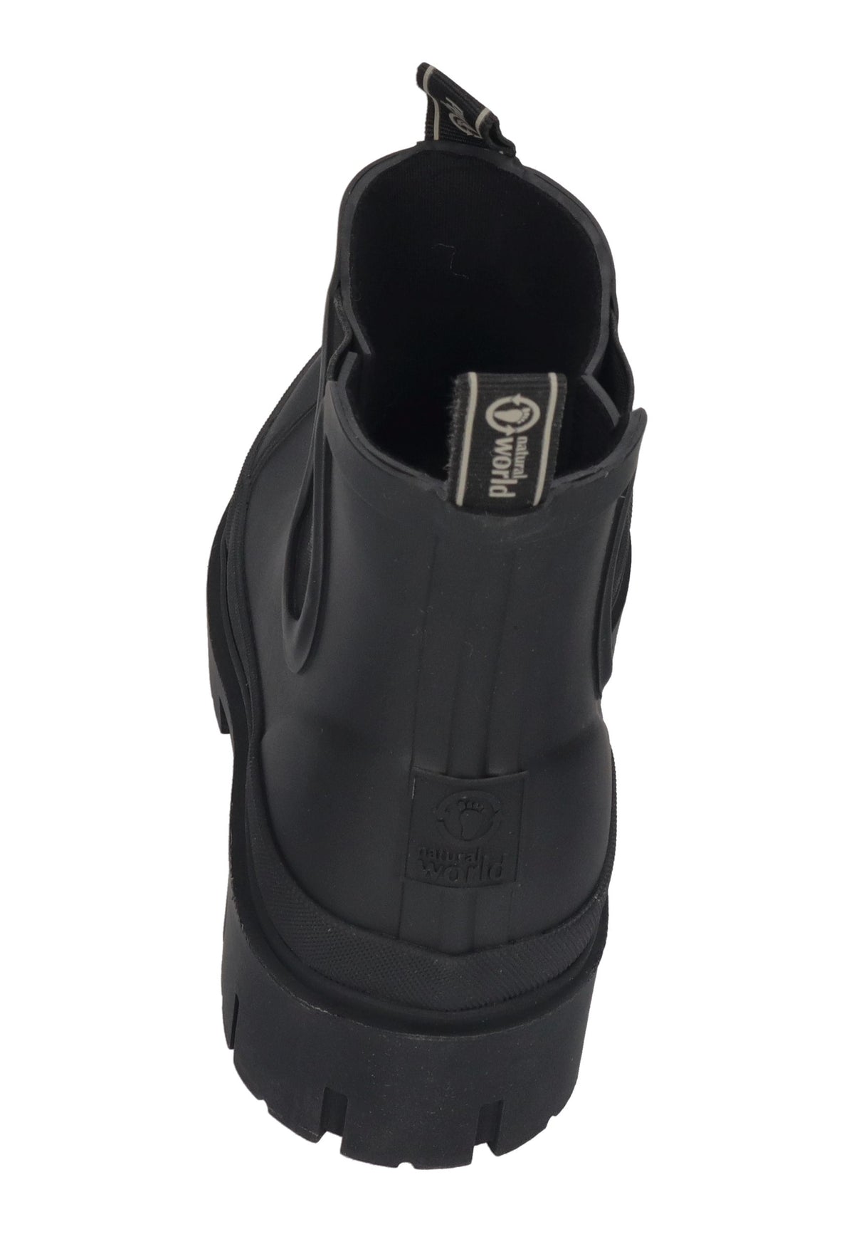 NATURAL WORLD Damen Chelsea-Boot AGUA 7402-701 negro