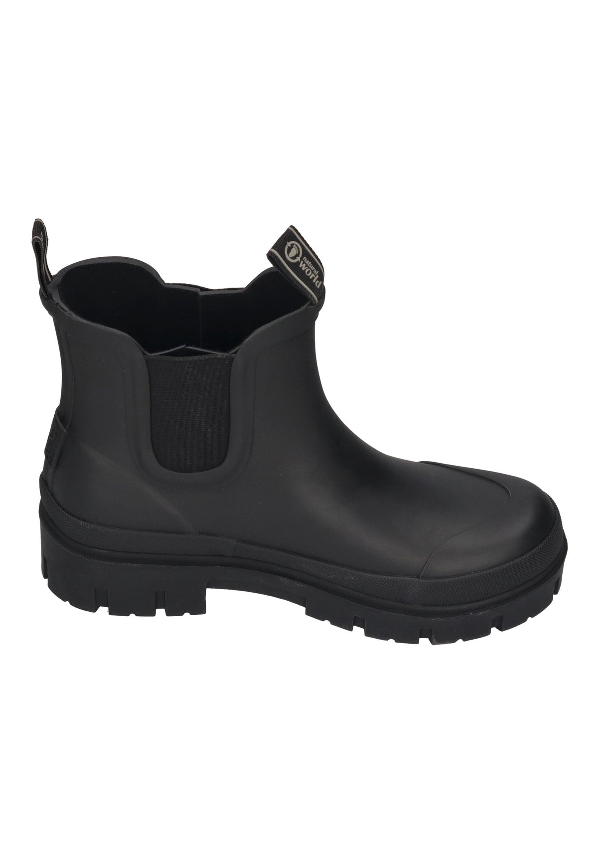 NATURAL WORLD Damen Chelsea-Boot AGUA 7402-701 negro