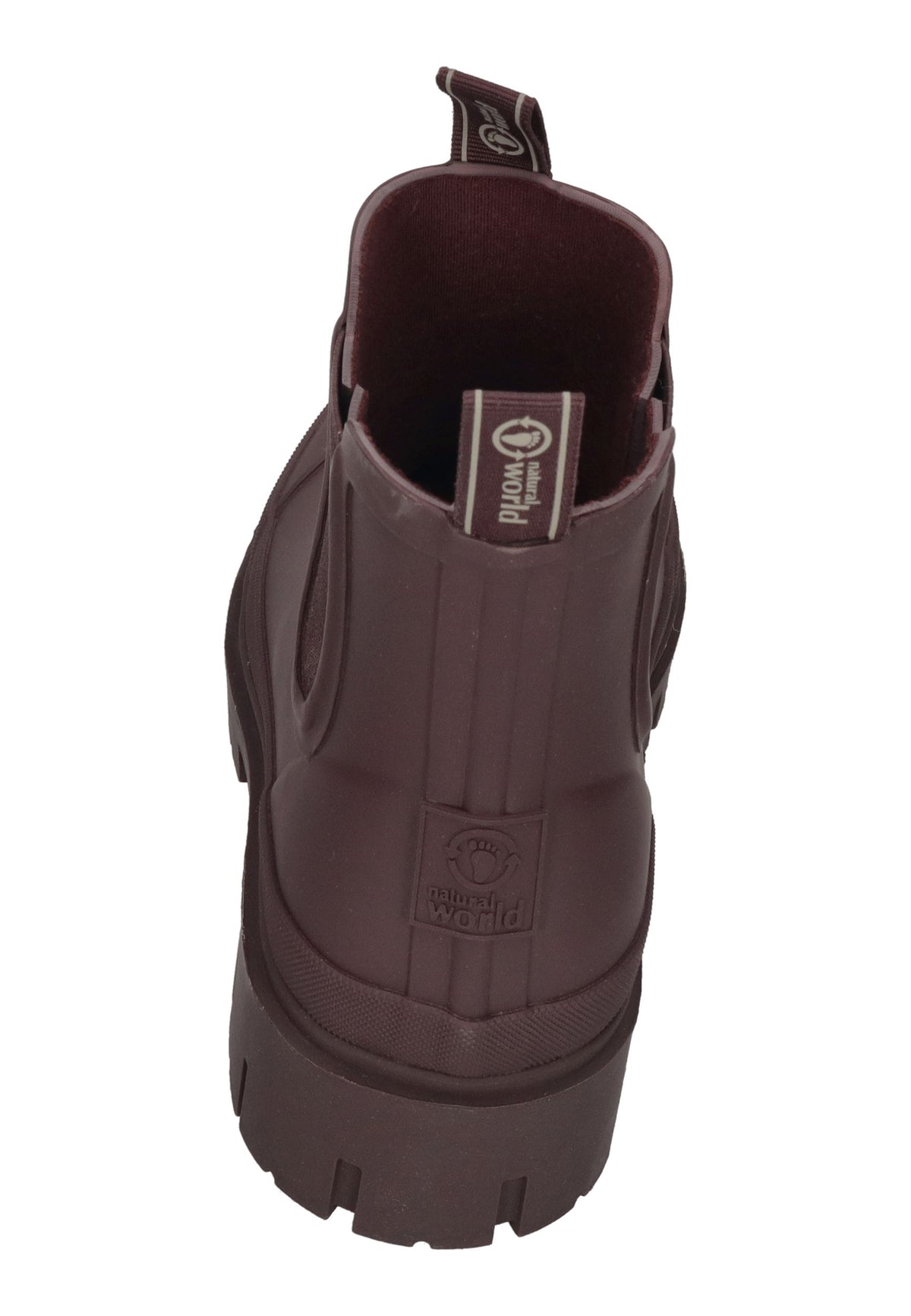 NATURAL WORLD Damen Chelsea-Boot AGUA 7402-720 burdeos