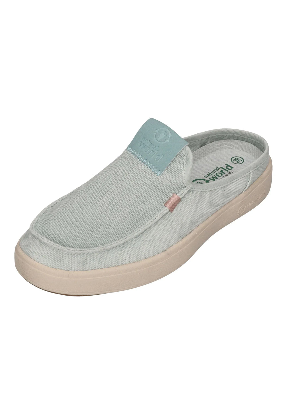 NATURAL WORLD Damen Pantolette PINET 8467 aqua 763