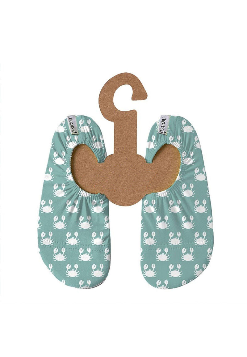 SLIPSTOP Kinder Hausschuhe Badeschuhe CLAMPS Krabbe green