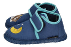 NANGA Kinderschuhe - Hausschuhe BÄRCHEN - blau-1