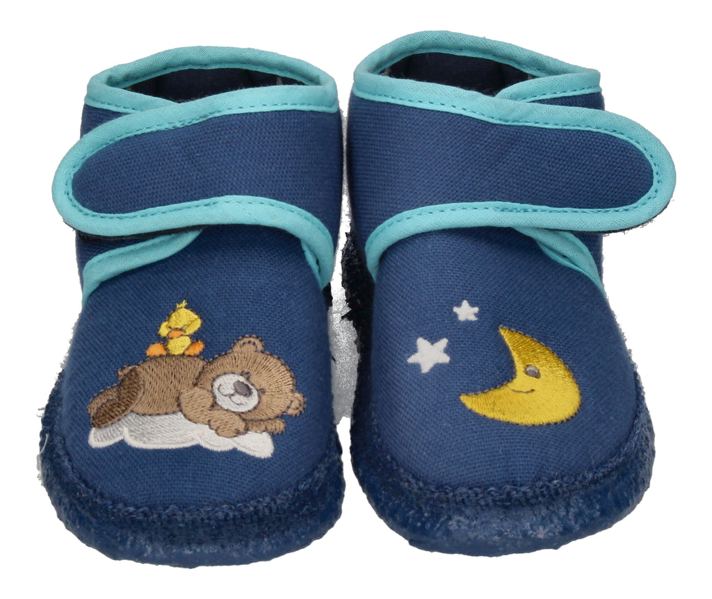 NANGA Kinderschuhe - Hausschuhe BÄRCHEN - blau-2