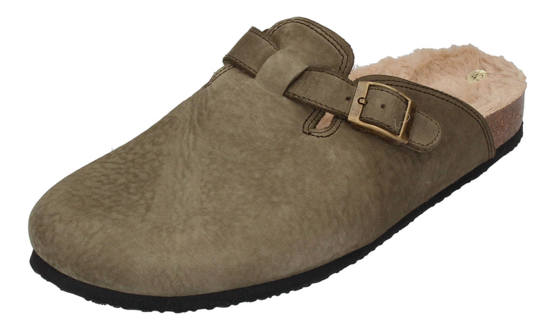 NATURAL WORLD Hausschuhe 7030 BIO SLIPPER WOOL forest