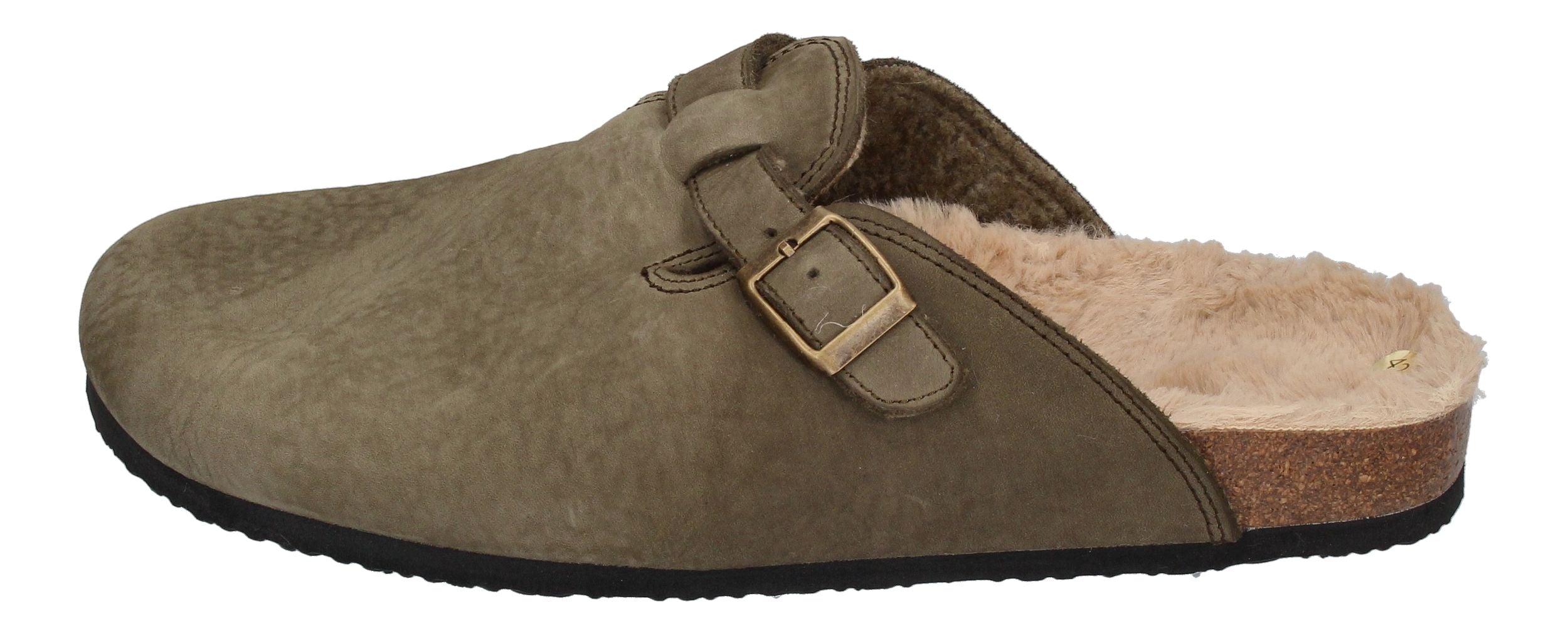 NATURAL WORLD Hausschuhe 7030 BIO SLIPPER WOOL forest