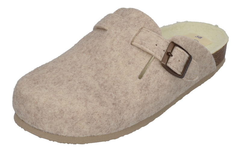 PLAKTON Damen Clogs BLOGG FIELTRO WOOL 181539 hielo