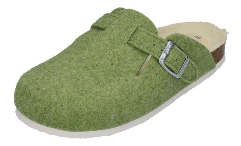 PLAKTON Damen Clogs BLOGG FIELTRO WOOL 181539 verde