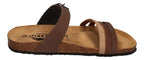 PLAKTON Damen Pantoletten BERTA 185862 moresco castagna taupe