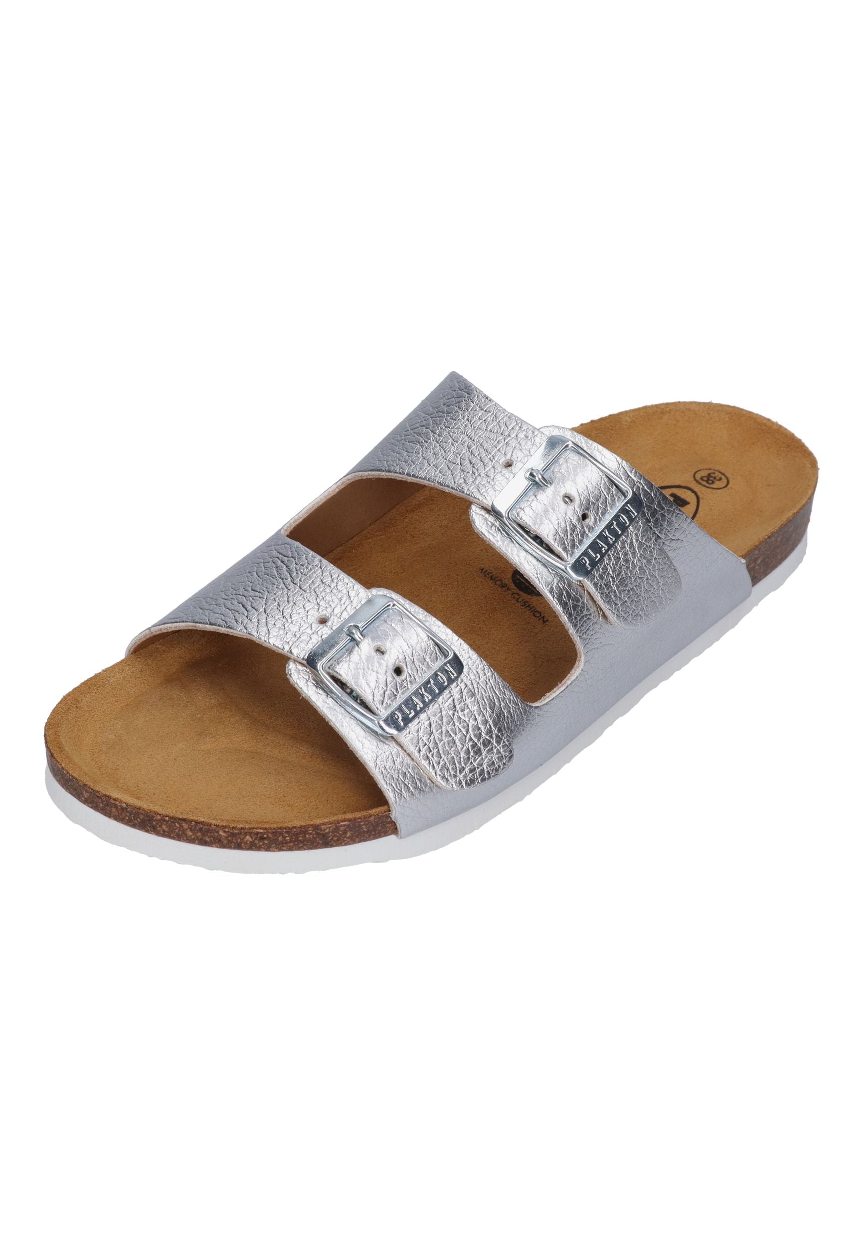 PLAKTON Damen Pantoletten BETA 180010 plata