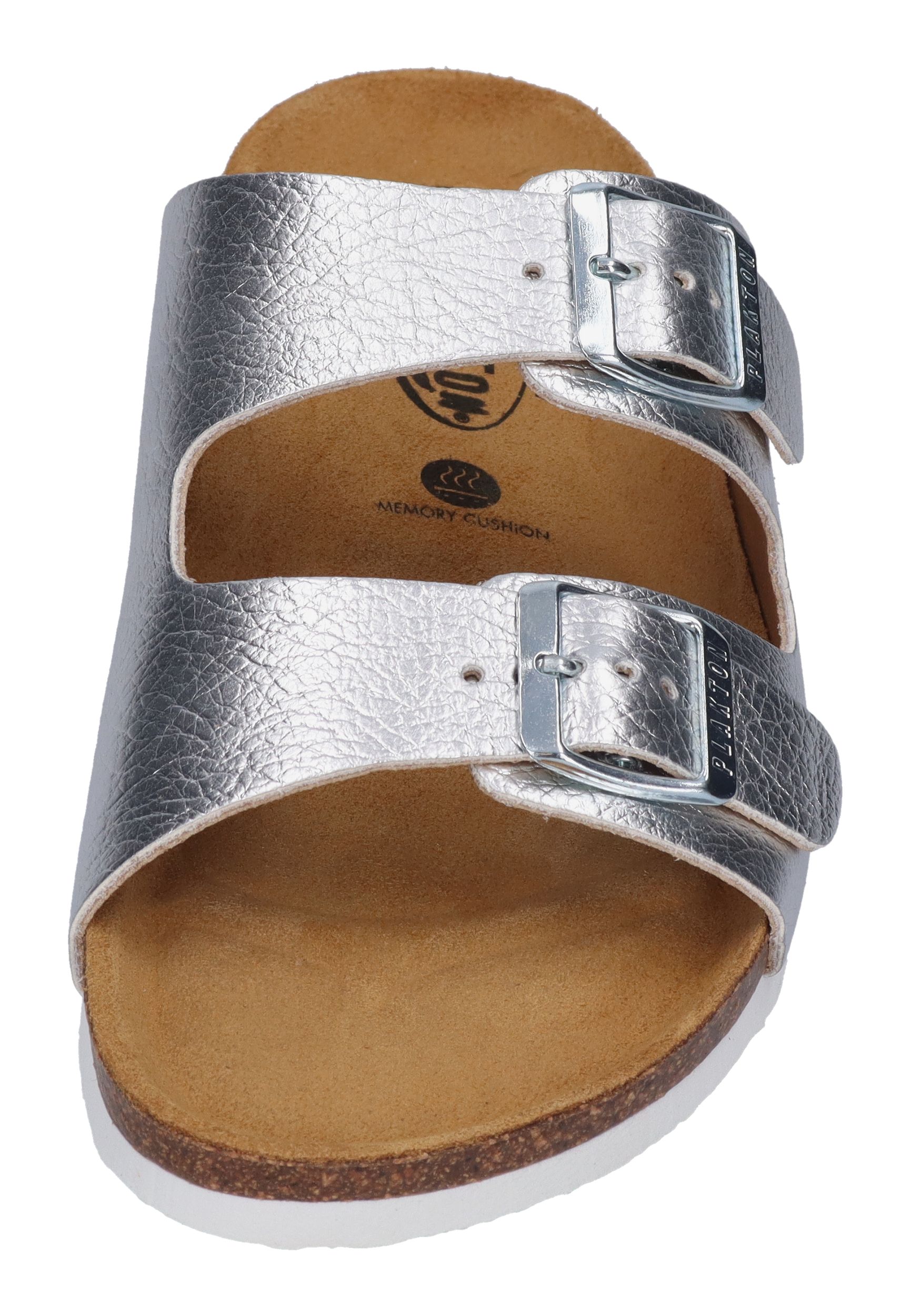 PLAKTON Damen Pantoletten BETA 180010 plata