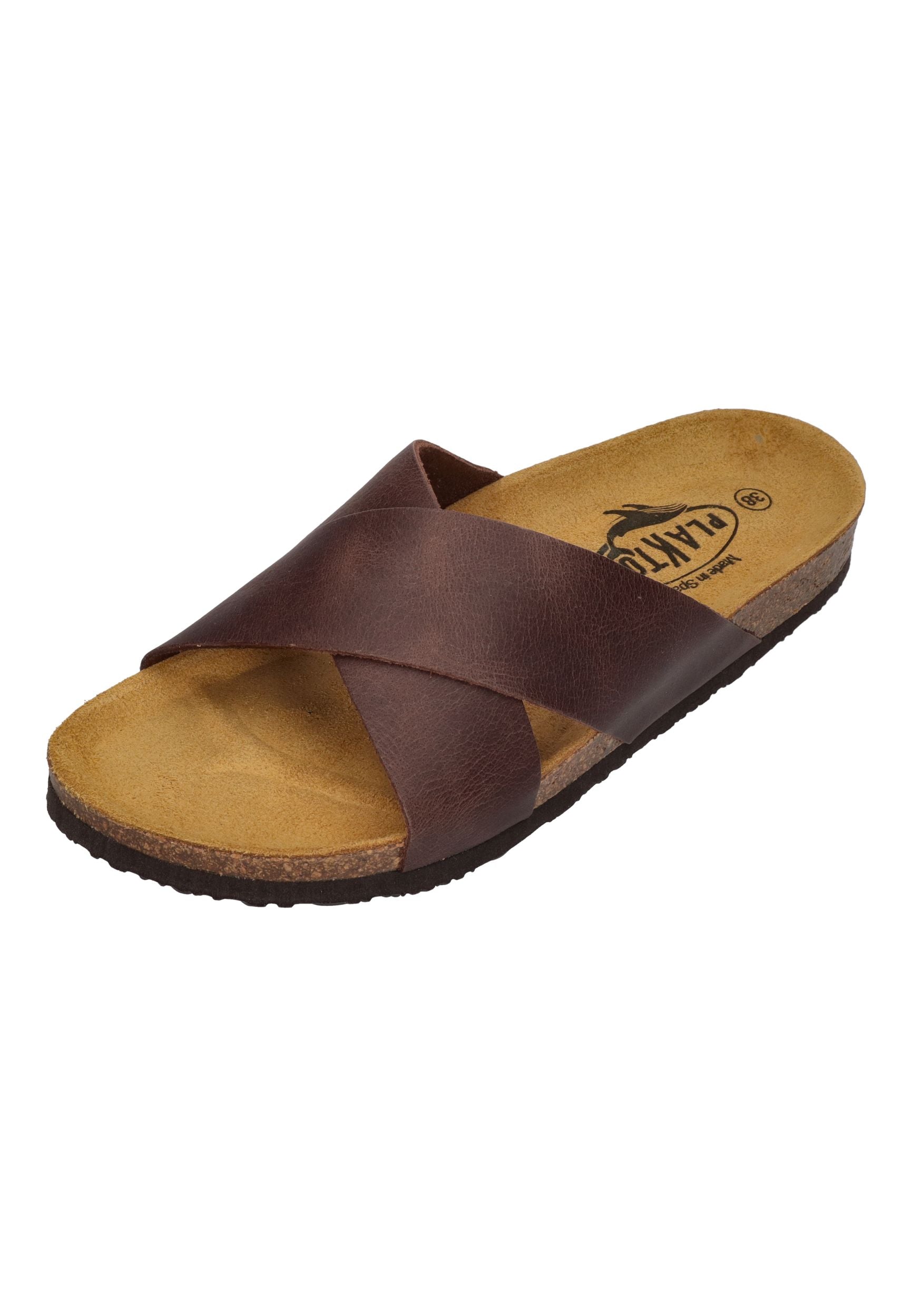 PLAKTON Damen Pantoletten BIBI 181051 coffee