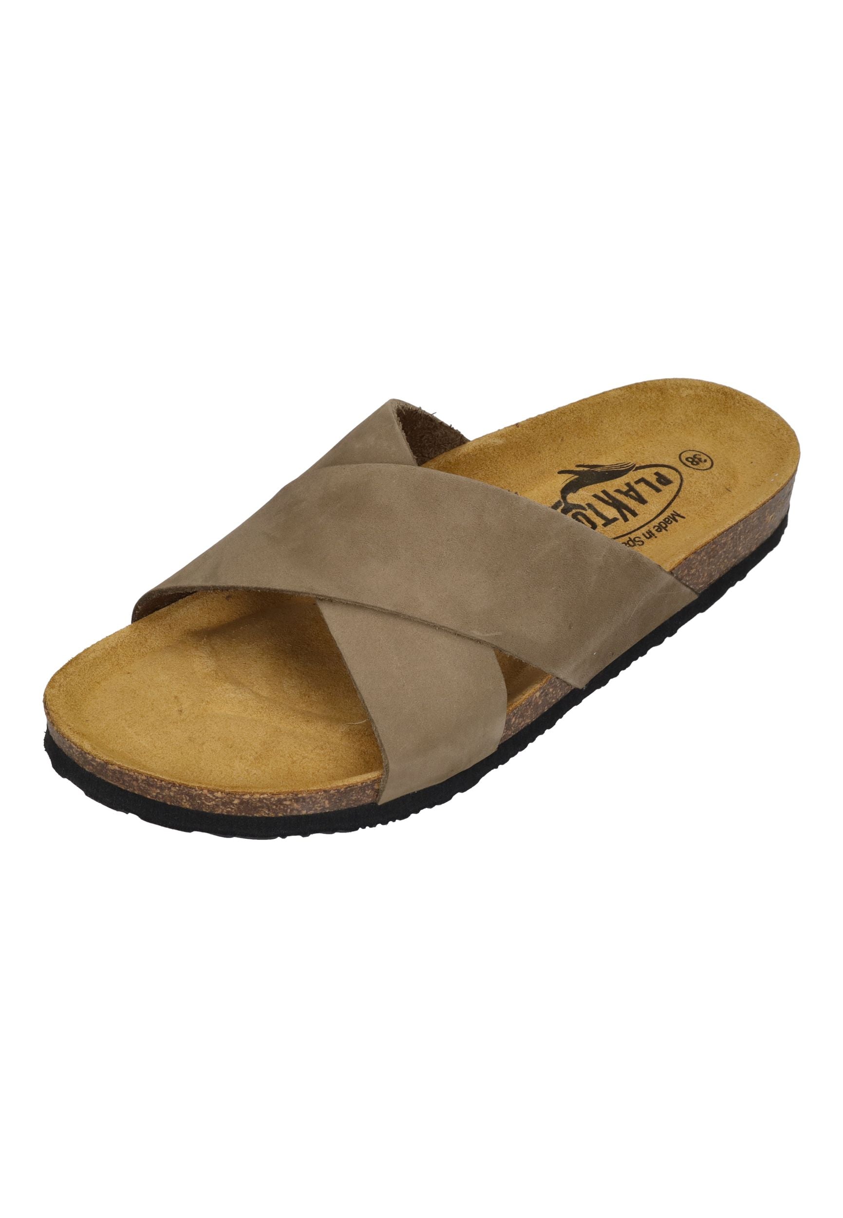 PLAKTON Damen Pantoletten BIBI 181051 kaki