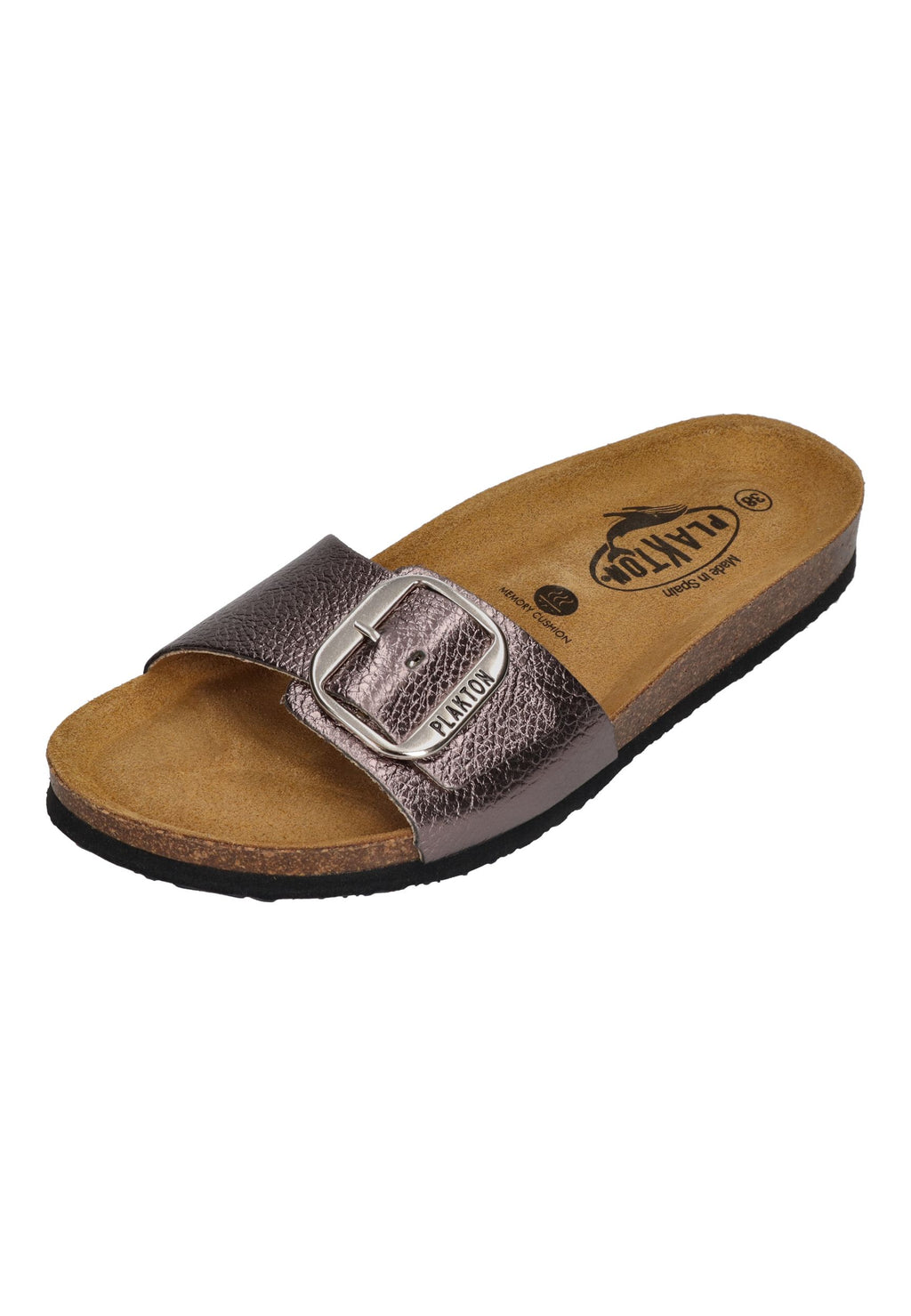 PLAKTON Damen Pantoletten BIS 3 181018 grafito