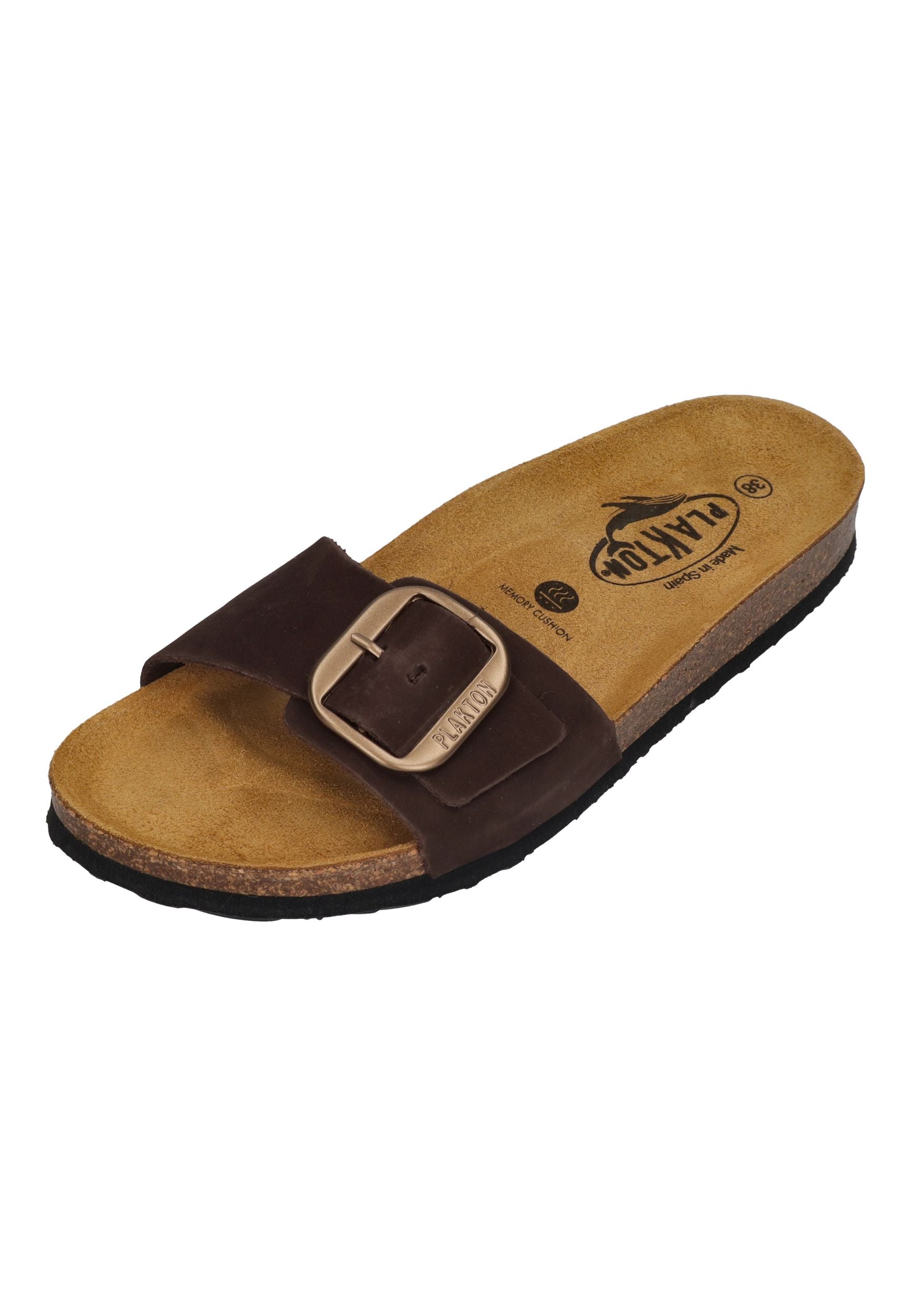 PLAKTON Damen Pantoletten BIS 3 181018 marron